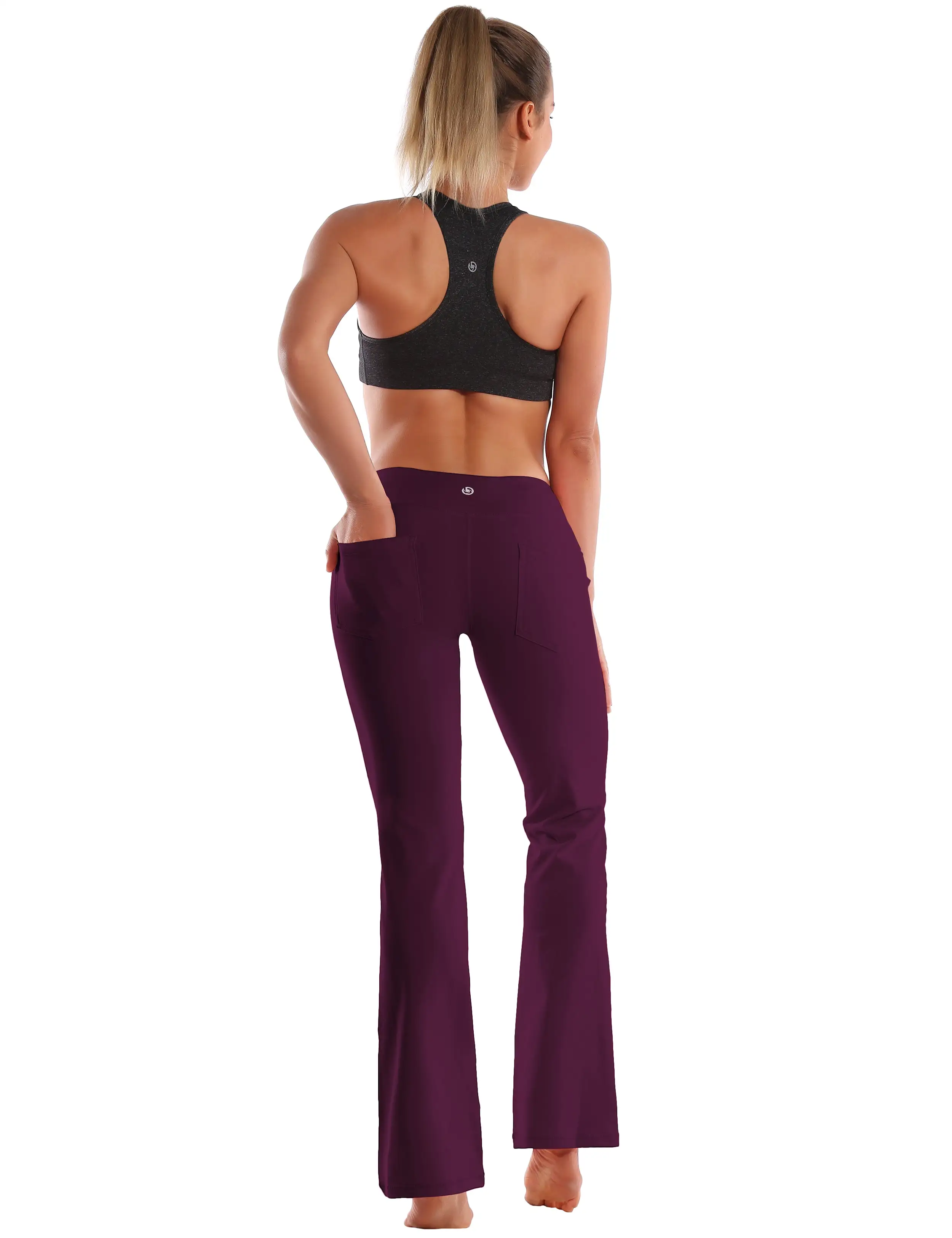 29 31 33 35 37  Back Pockets Bootcut Leggings grapevine_yogastudio