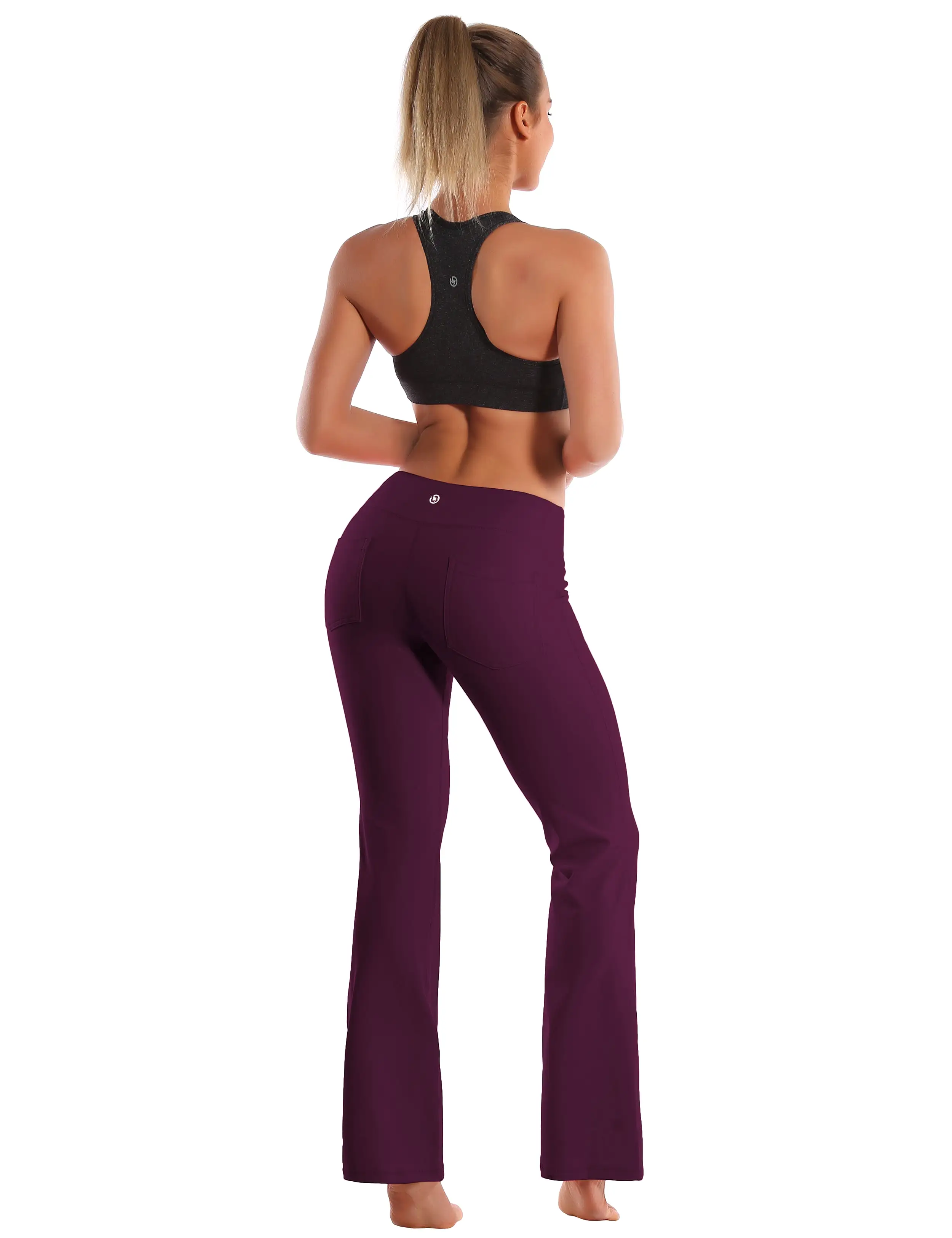 29 31 33 35 37  Back Pockets Bootcut Leggings grapevine_yogastudio