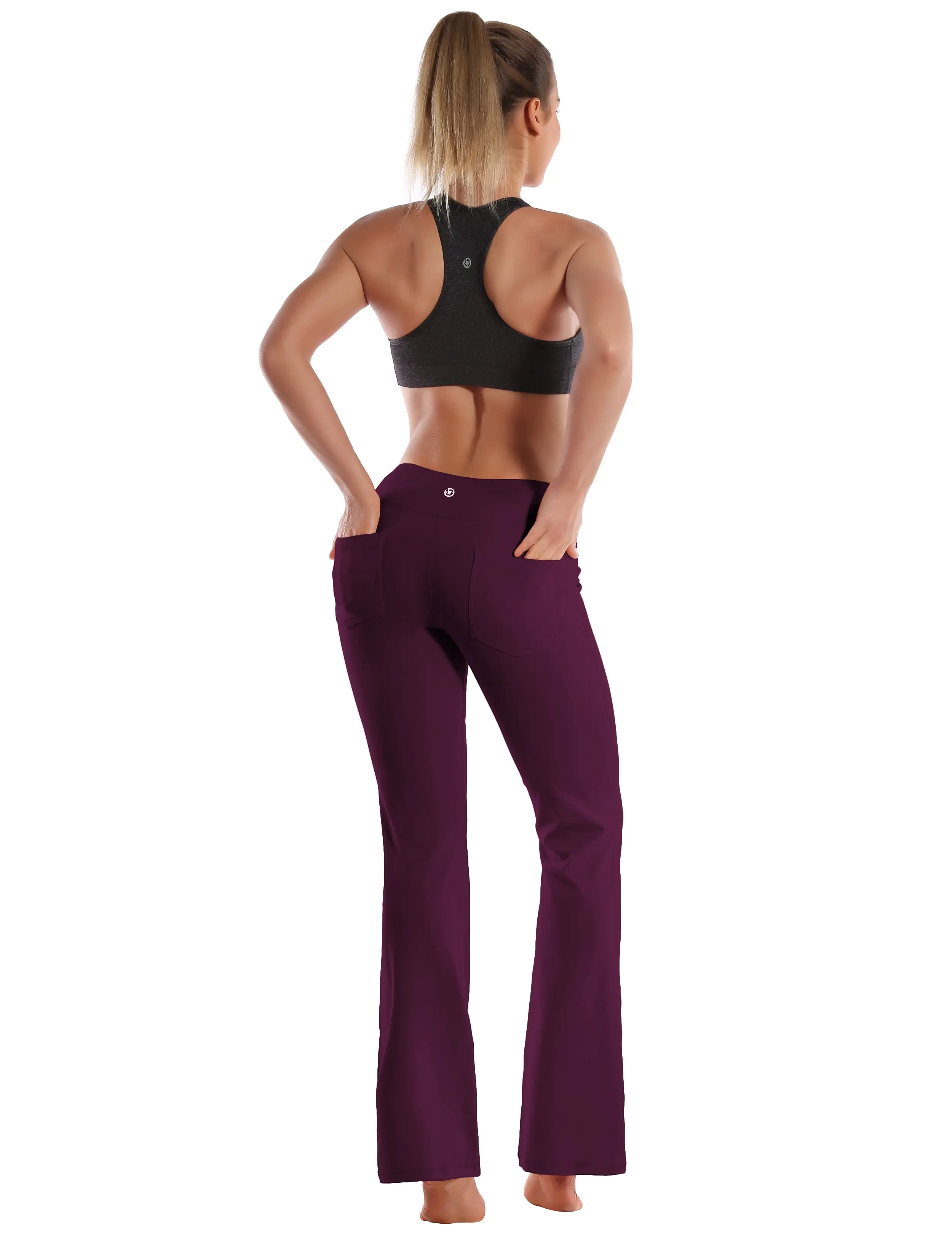 29 31 33 35 37  Back Pockets Bootcut Leggings grapevine_yogastudio