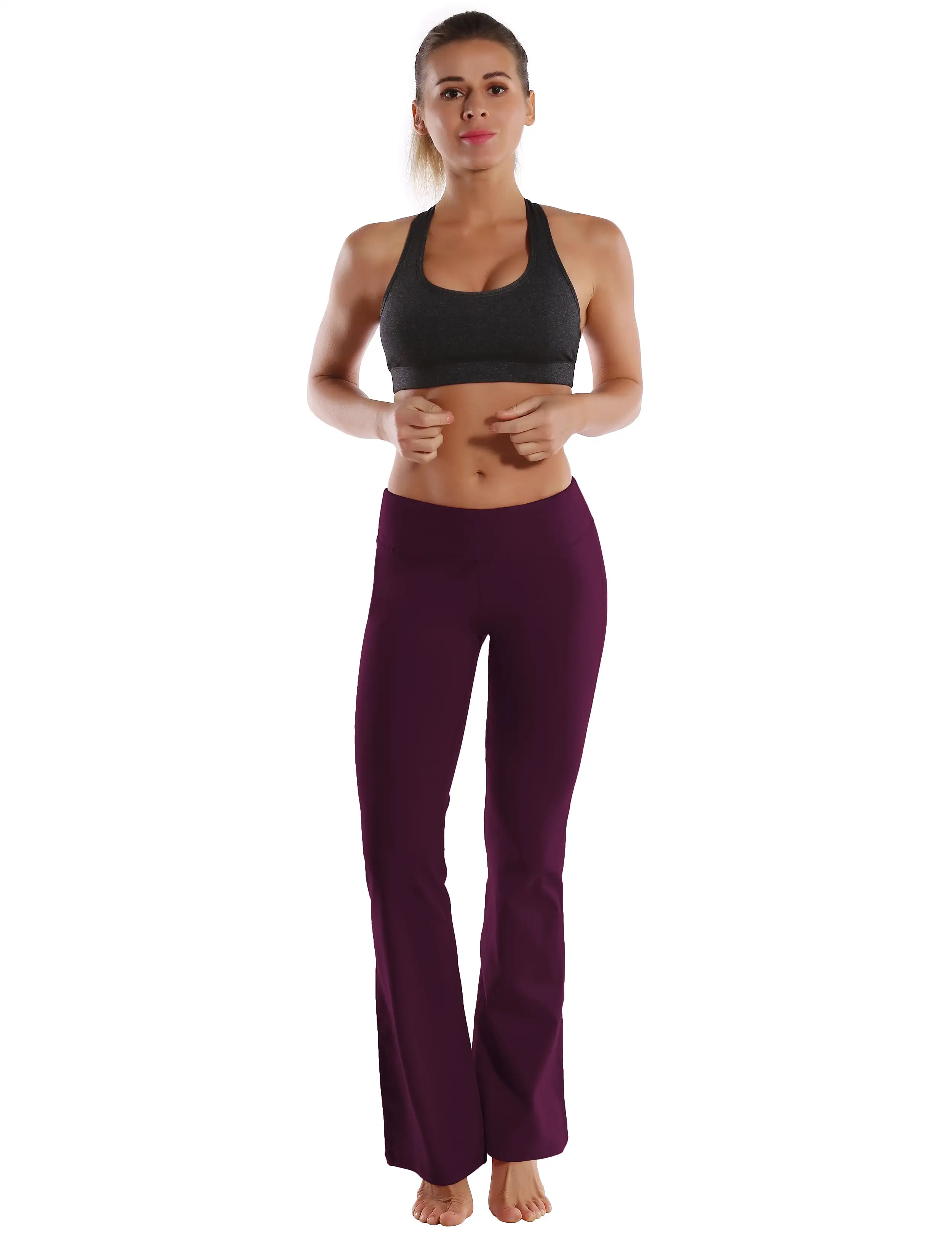 29 31 33 35 37  Back Pockets Bootcut Leggings grapevine_yogastudio