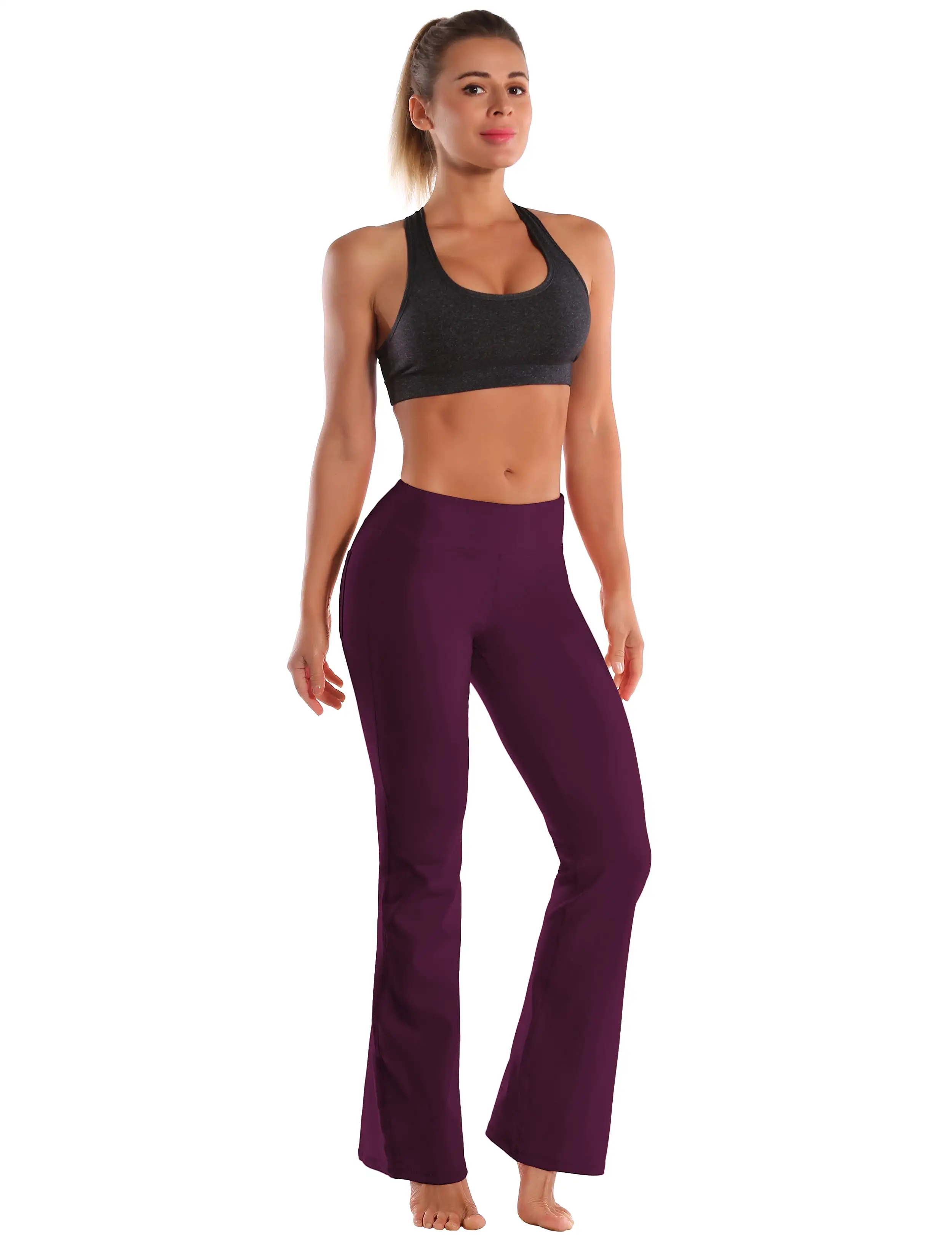 29 31 33 35 37  Back Pockets Bootcut Leggings grapevine_yogastudio