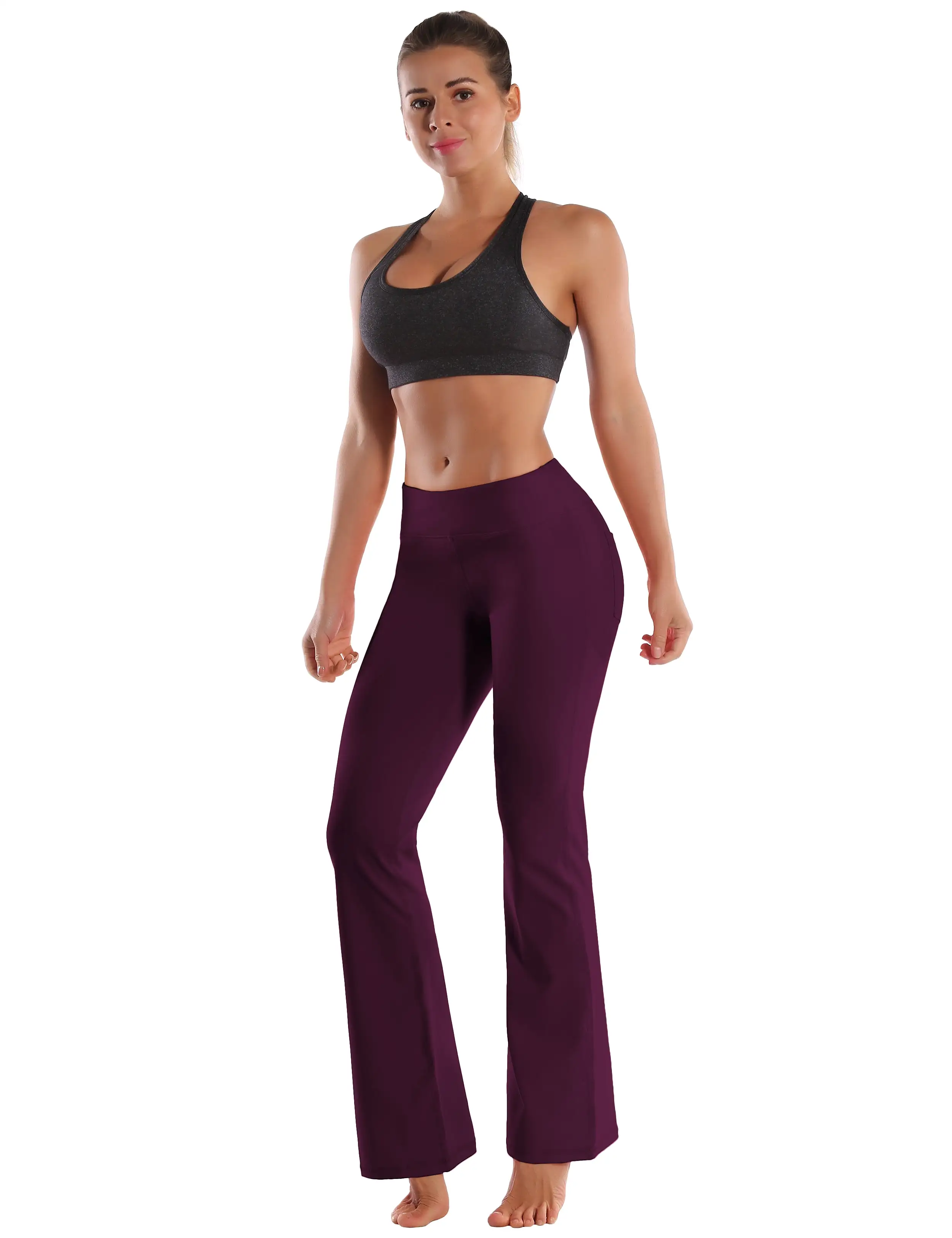 29 31 33 35 37  Back Pockets Bootcut Leggings grapevine_yogastudio