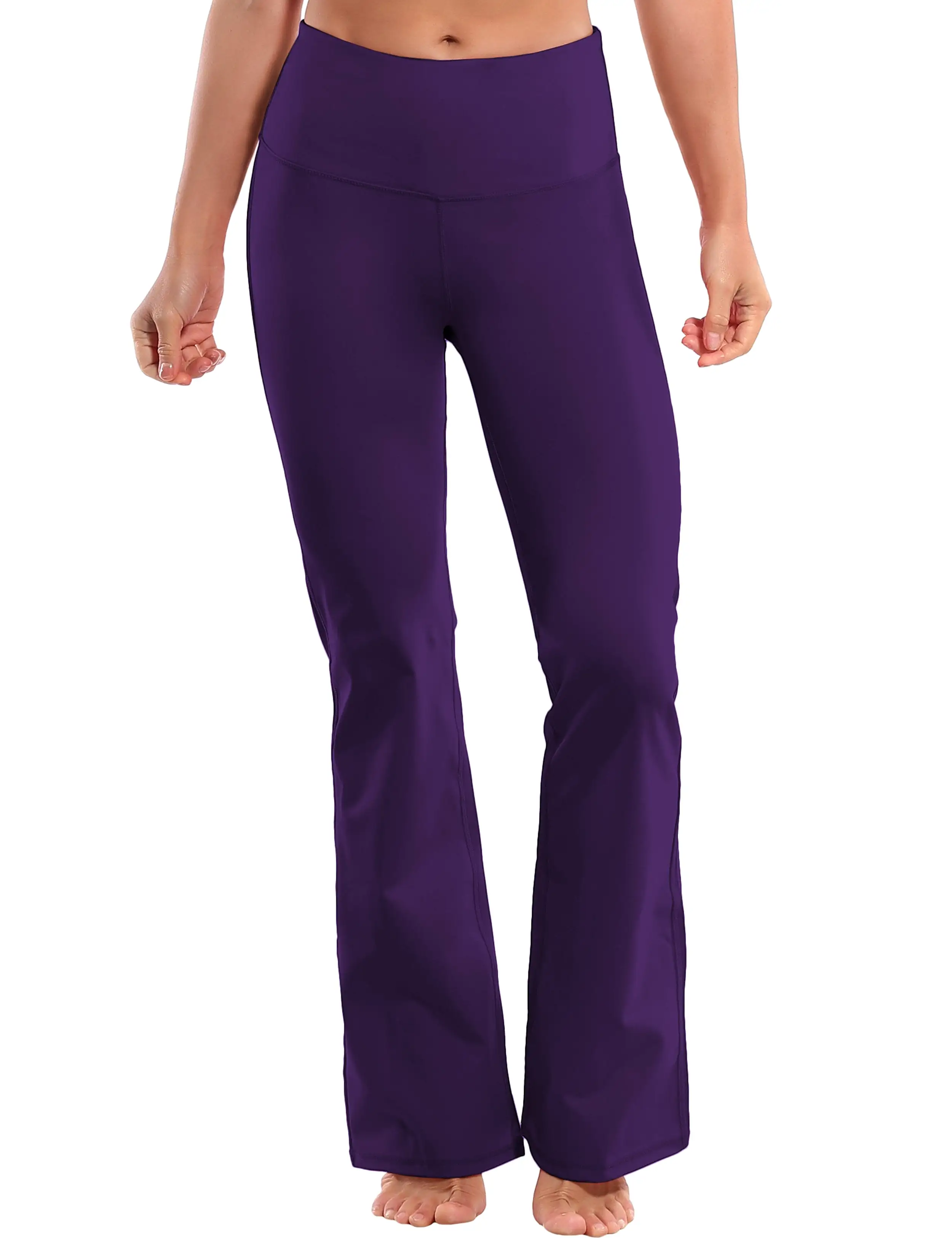 29 31 33 35 37 High Waist Bootcut Leggings Eggplantpurple ins_yogastudio