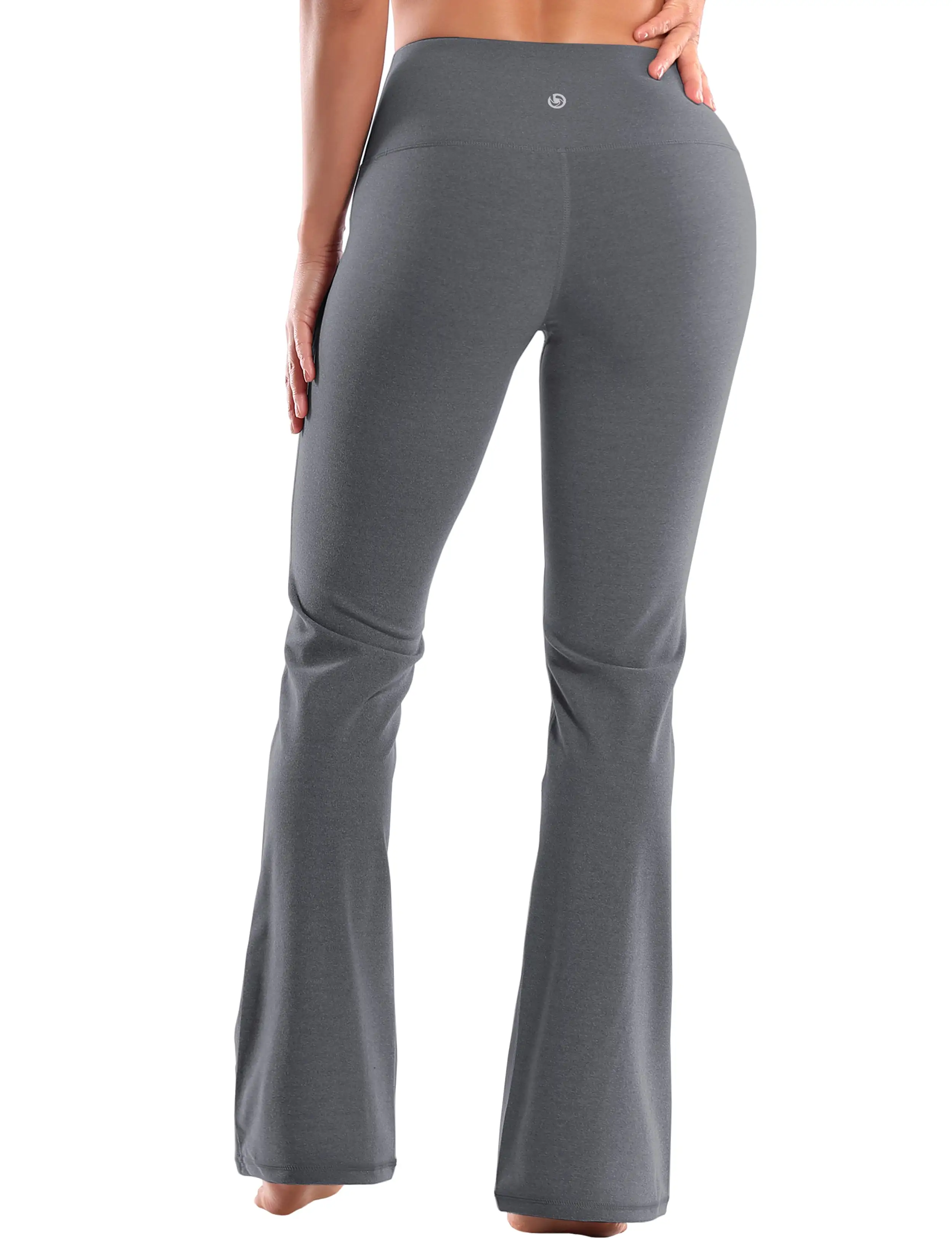 29 31 33 35 37 High Waist Bootcut Leggings heathercharcoal ins_yogastudio