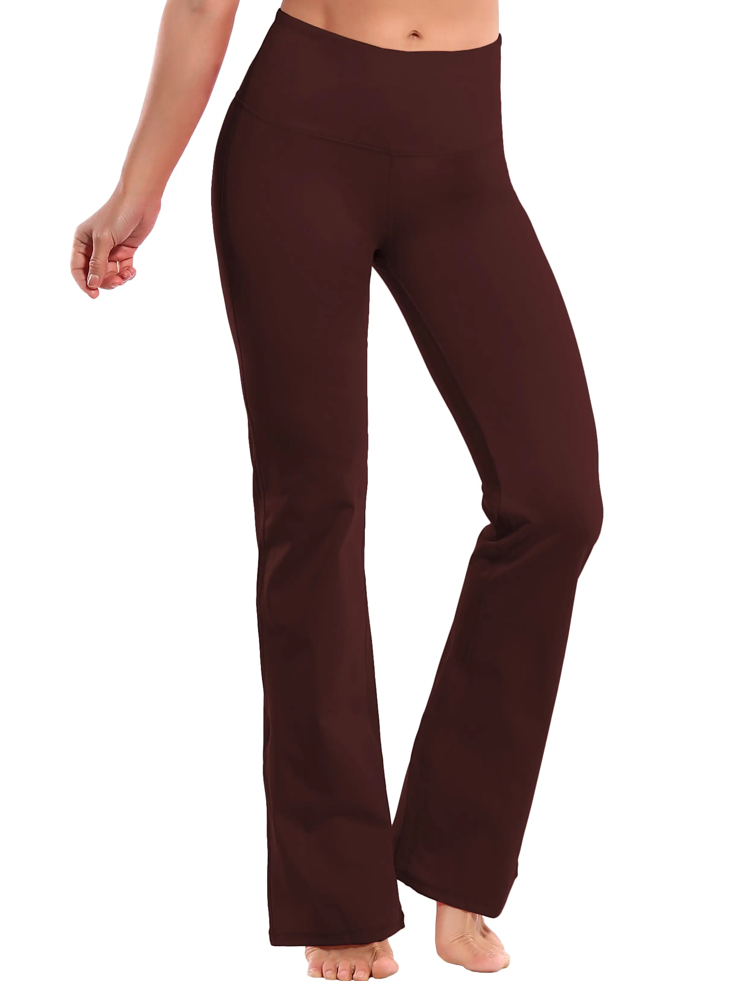 29 31 33 35 37 High Waist Bootcut Leggings Mahoganymaroon ins_yogastudio