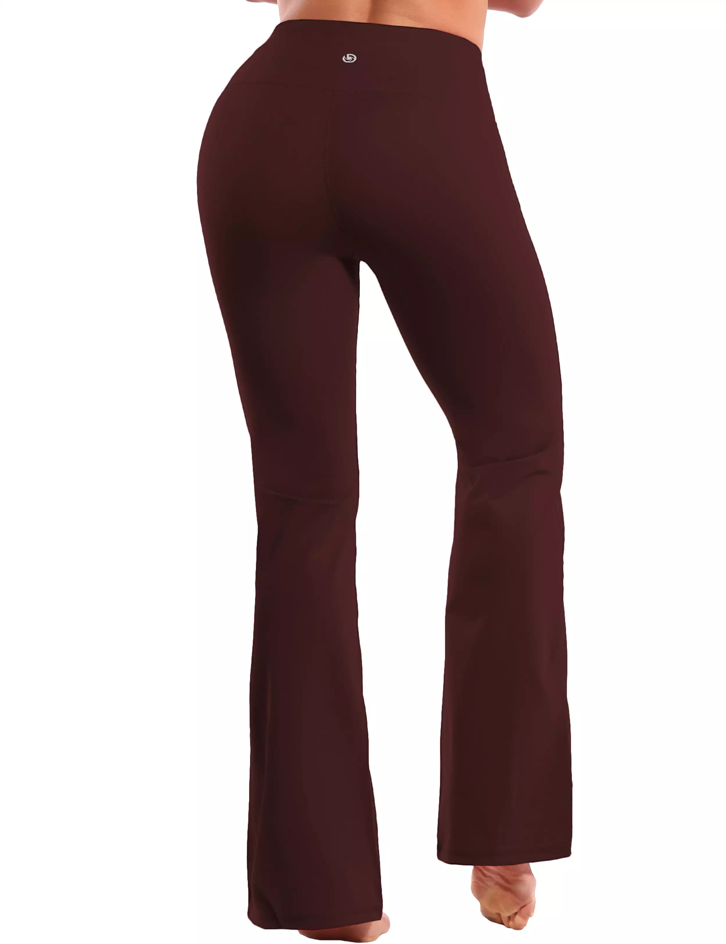 29 31 33 35 37 High Waist Bootcut Leggings Mahoganymaroon ins_yogastudio