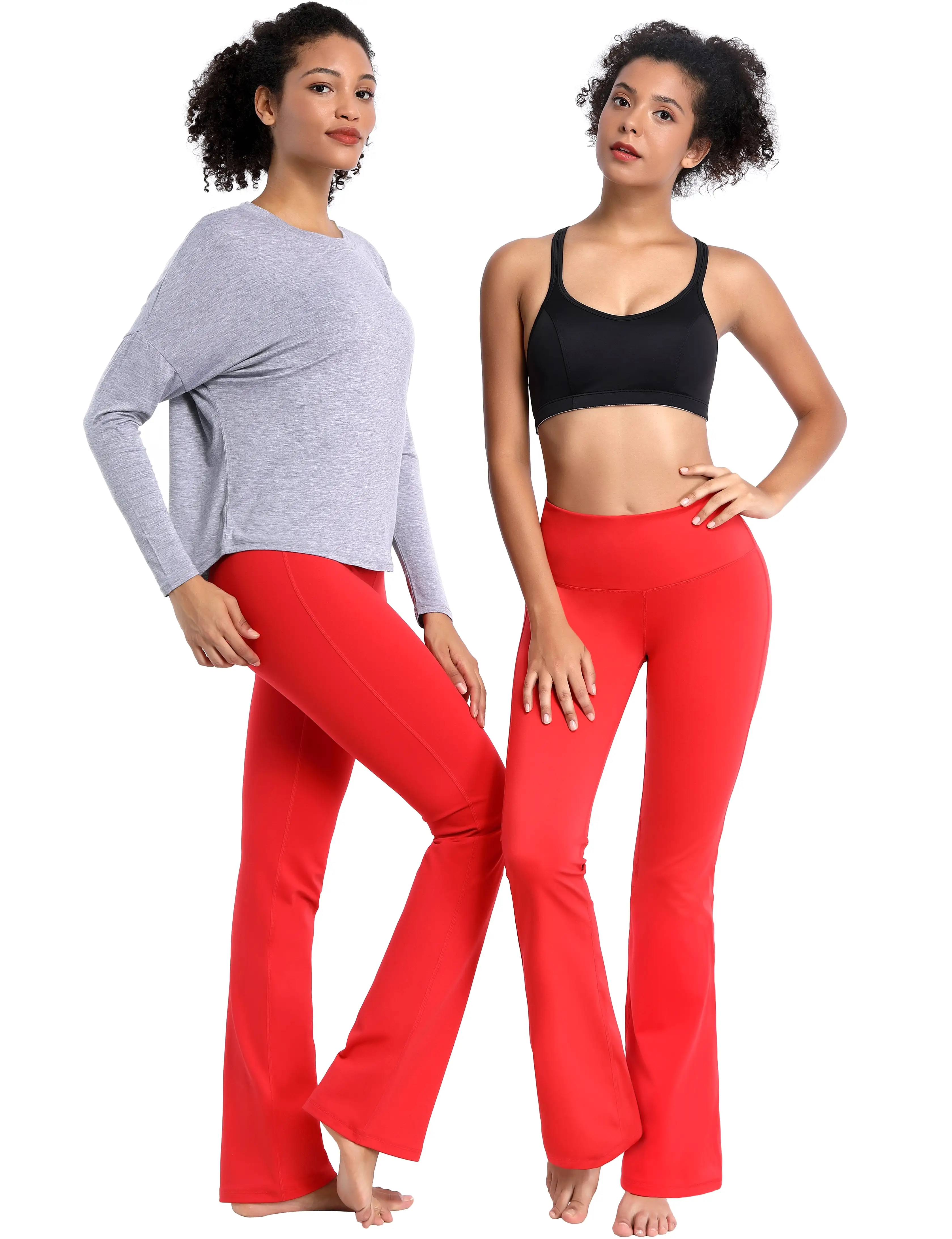 29 31 33 35 37 High Waist Bootcut Leggings Scarlet ins_yogastudio