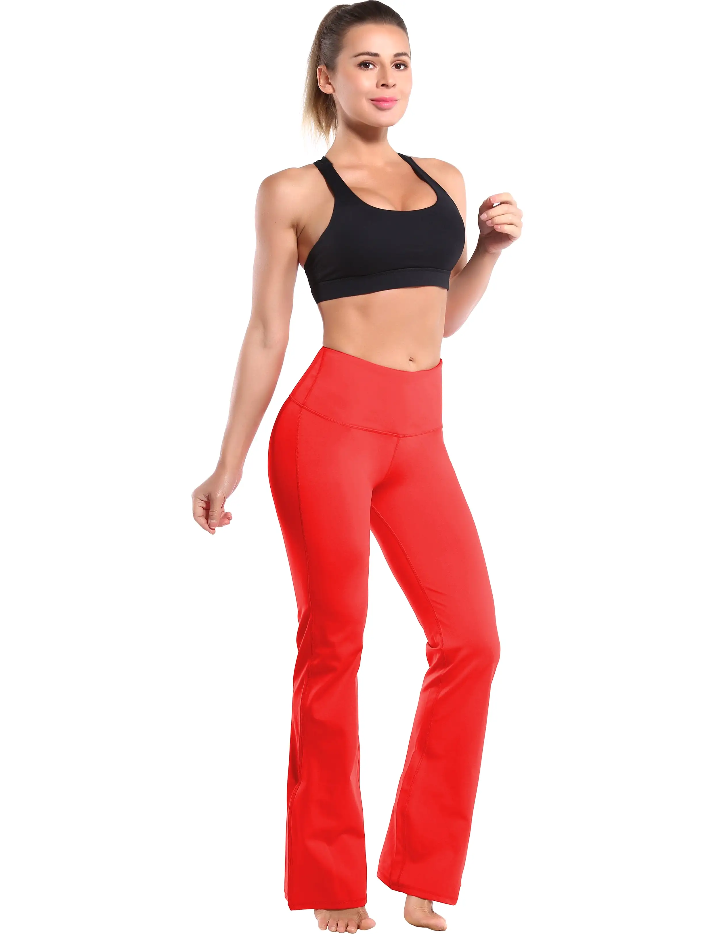 29 31 33 35 37 High Waist Bootcut Leggings Scarlet ins_yogastudio