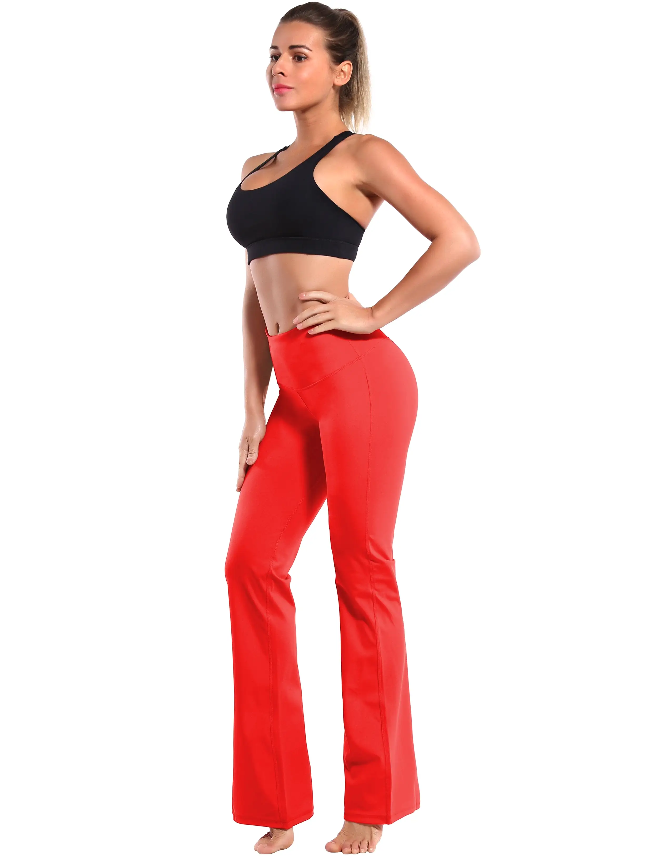 29 31 33 35 37 High Waist Bootcut Leggings Scarlet ins_yogastudio