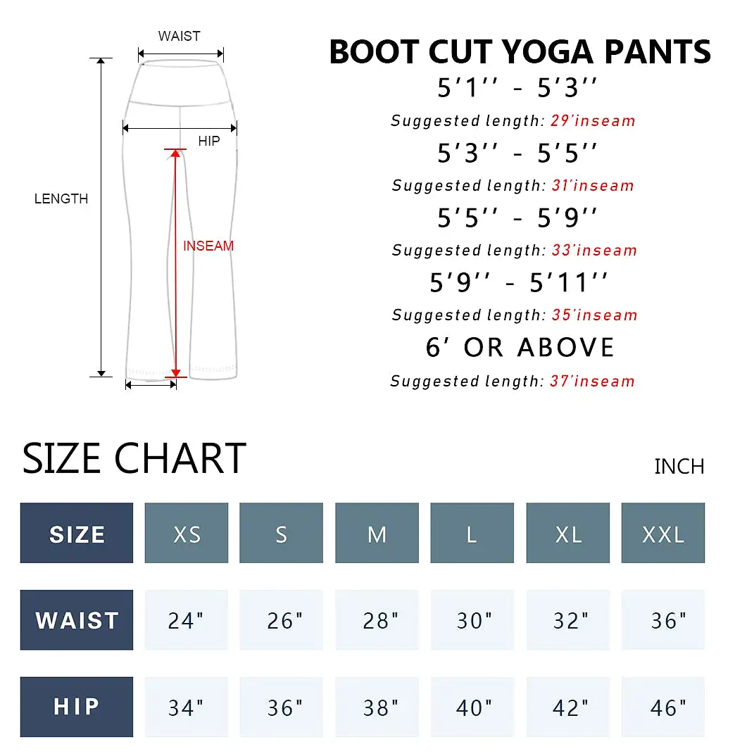 29 31 33 35 Bootcut Leggings with Pockets darknavy ins_yogastudio