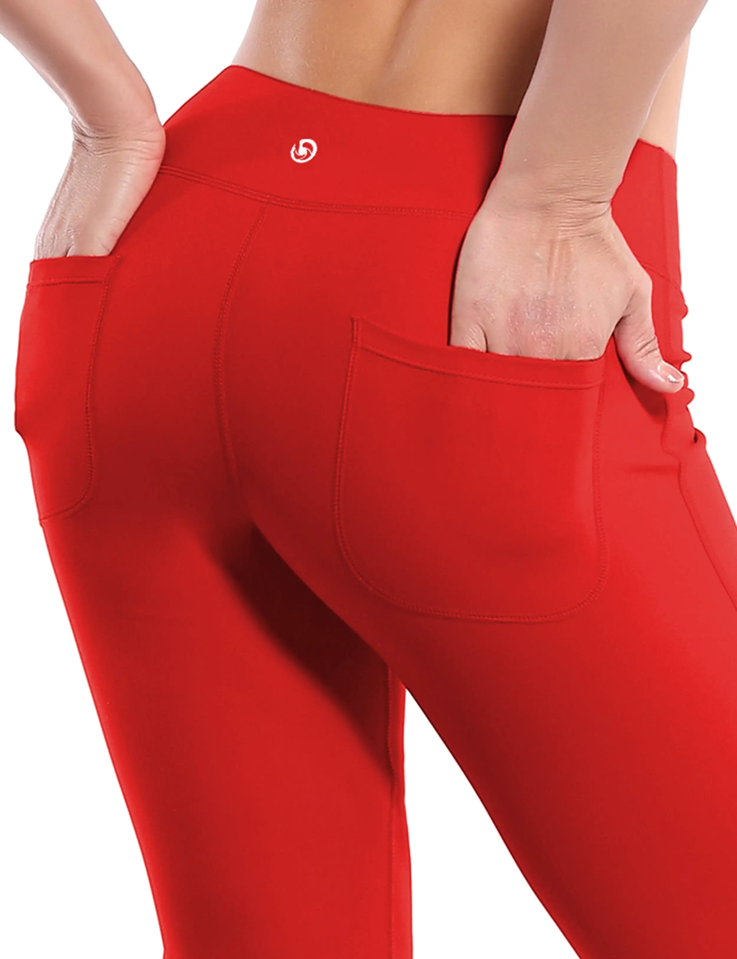 29 31 33 35 Bootcut Leggings with Pockets scarlet ins_yogastudio