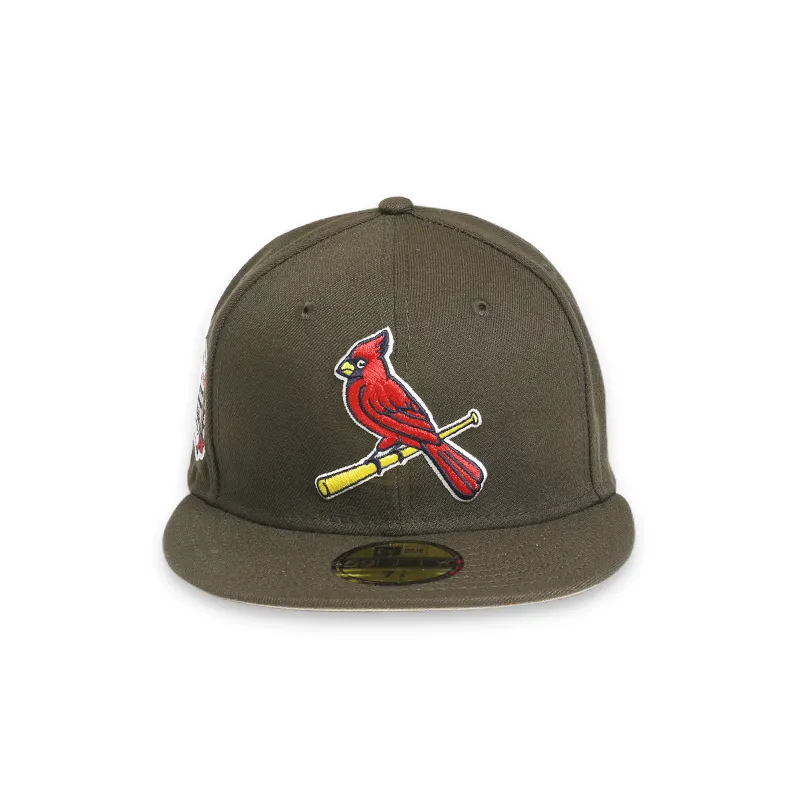 [70693442] St. Louis Cardinals  Busch Stadium Brown 59FIFTY Men's Fitted Hat