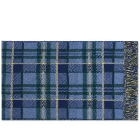 Aimé Leon Dore x Woolrich Plaid Scarf Slate Blue Plaid