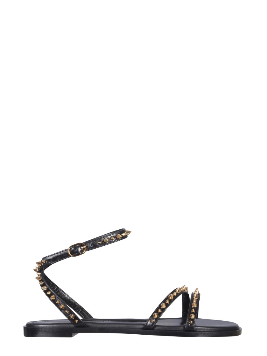 ALEXANDER McQUEEN    STUDDED LEATHER SANDALS