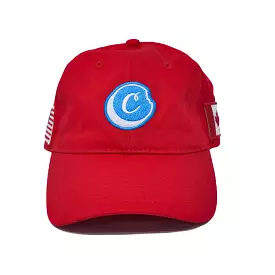 AWARD TOUR COTTON CANVAS DAD HAT RED