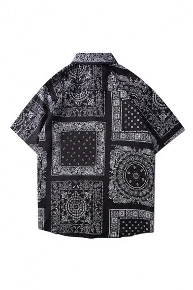 Bandanna Print Button Down