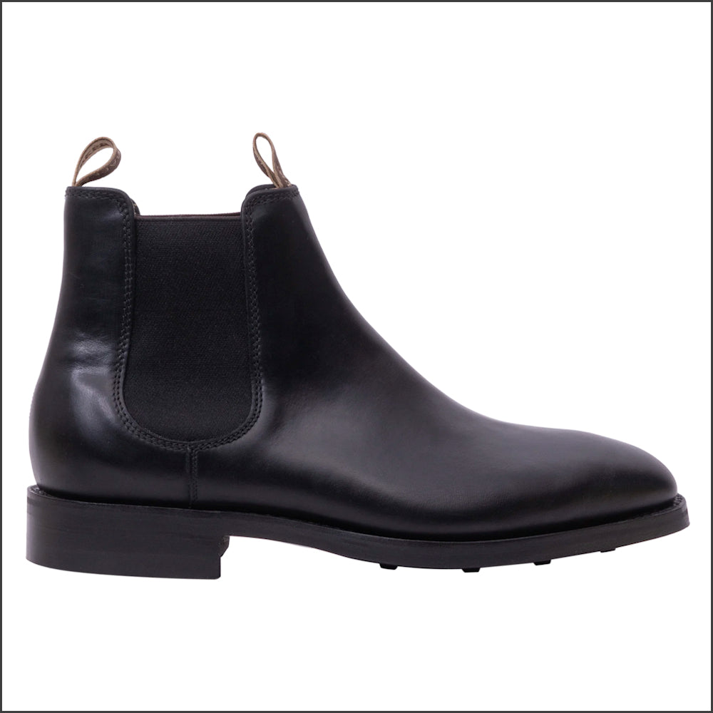 Barker Sutton - Black Waxy Chelsea Boot*