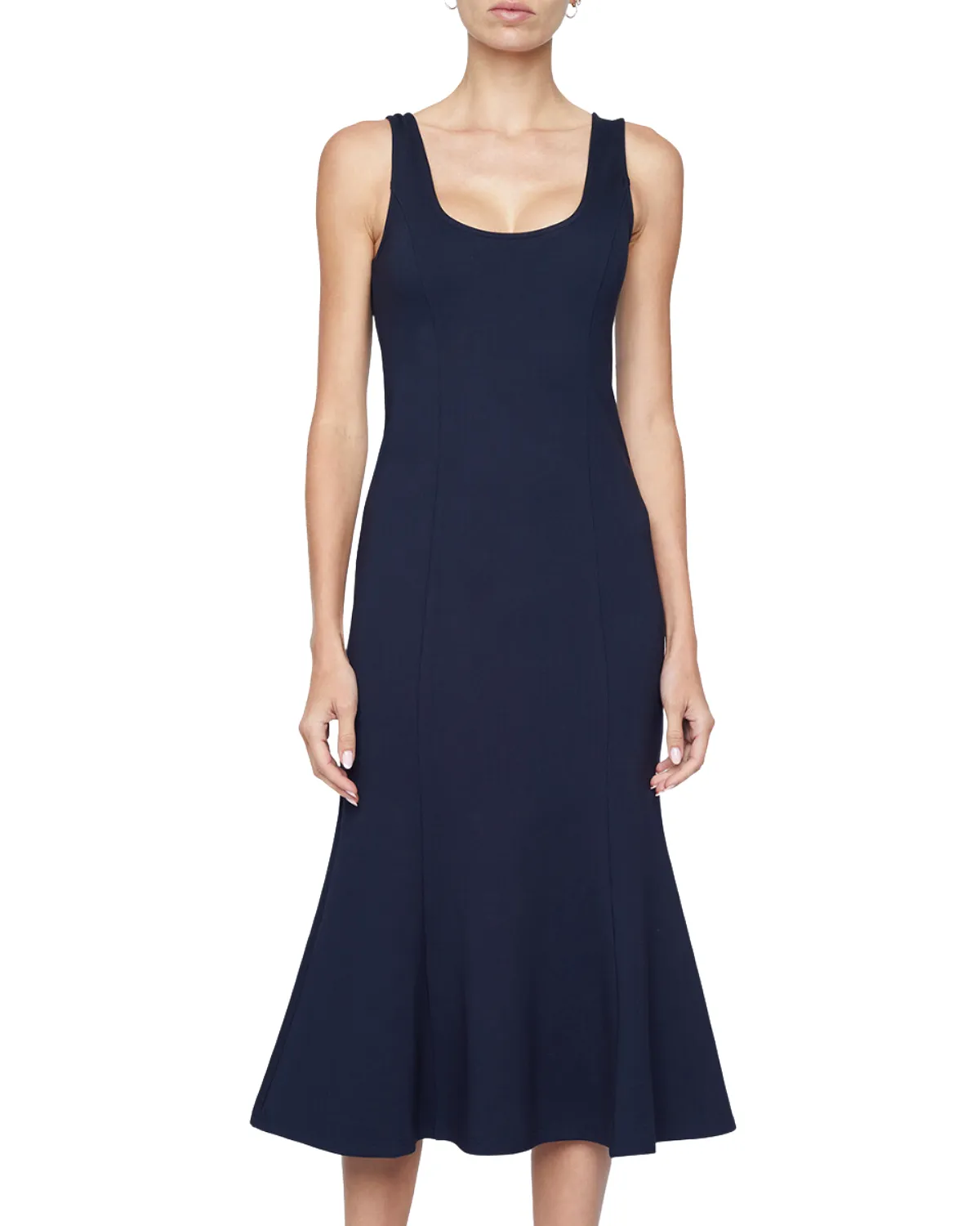 Bisous Flared Sleeveless Dress (Midnight)