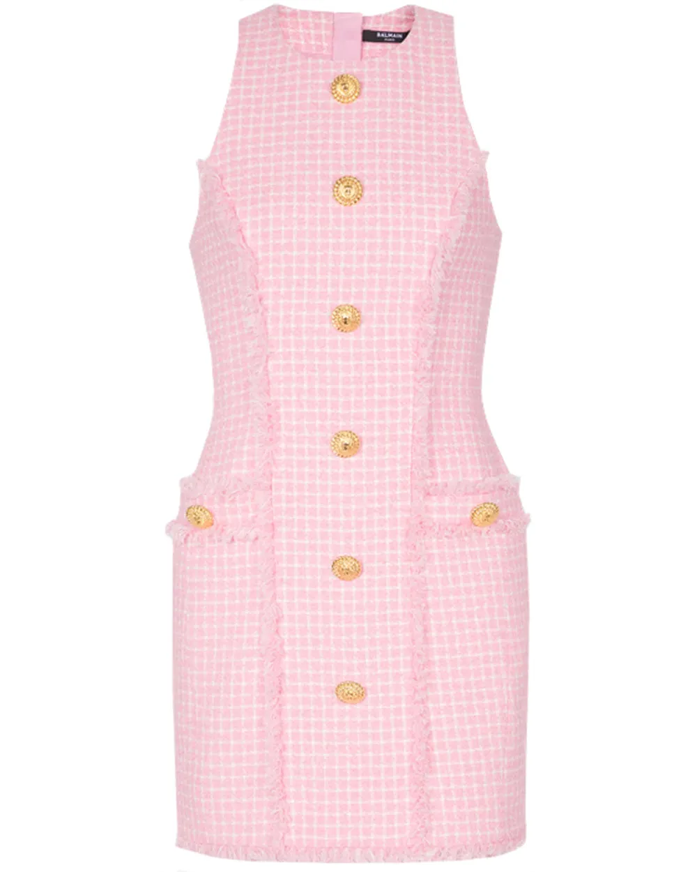 Blanc and Rose Tweed Vichy Mini Dress