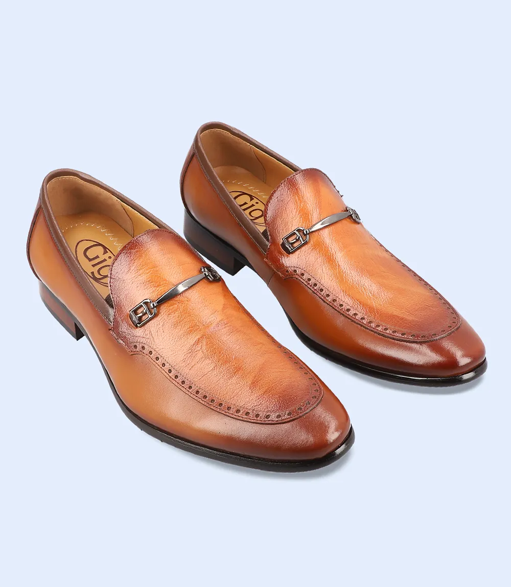 BM4142-TAN-Men Formal Slip-on's