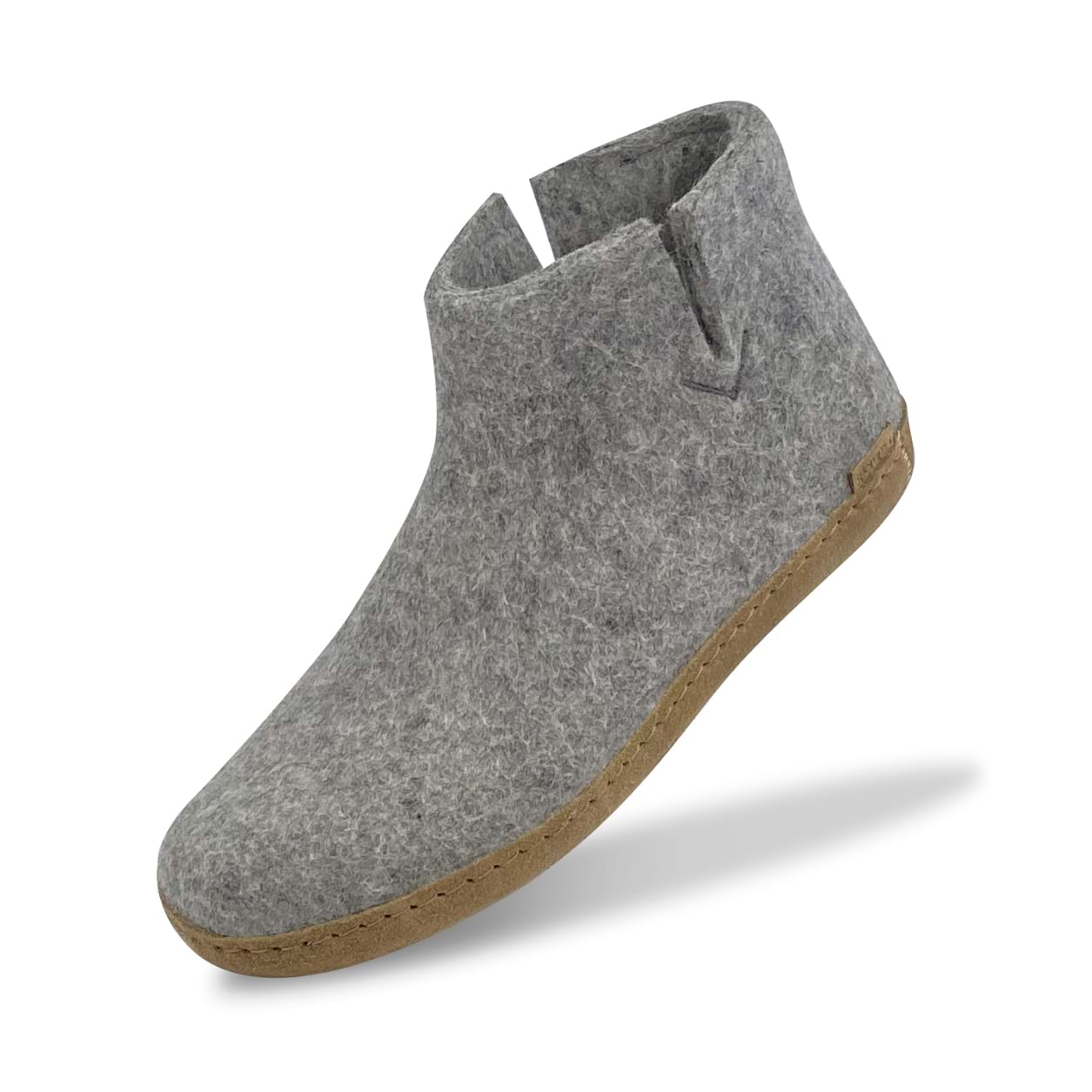 Boot with leather sole - Grey