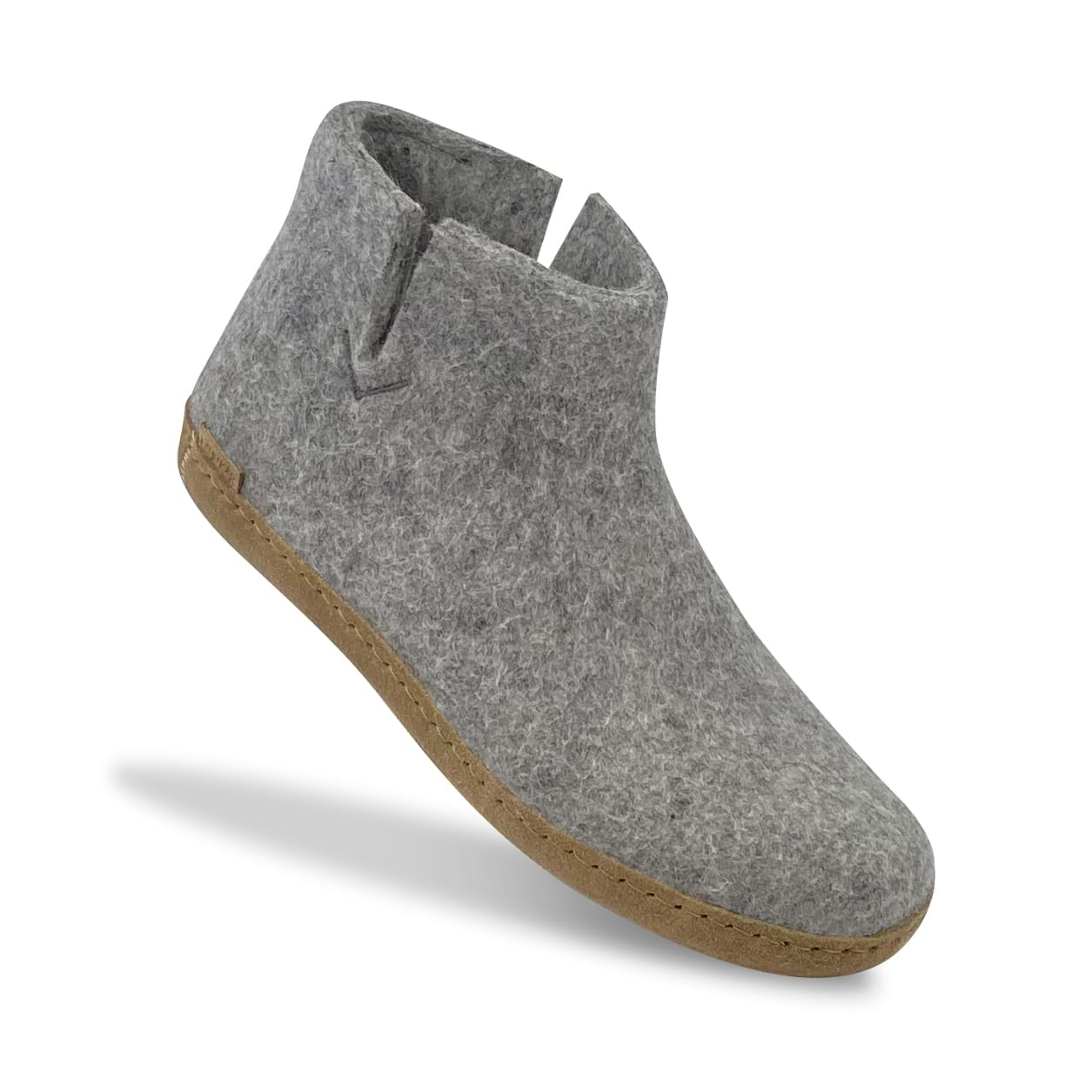 Boot with leather sole - Grey