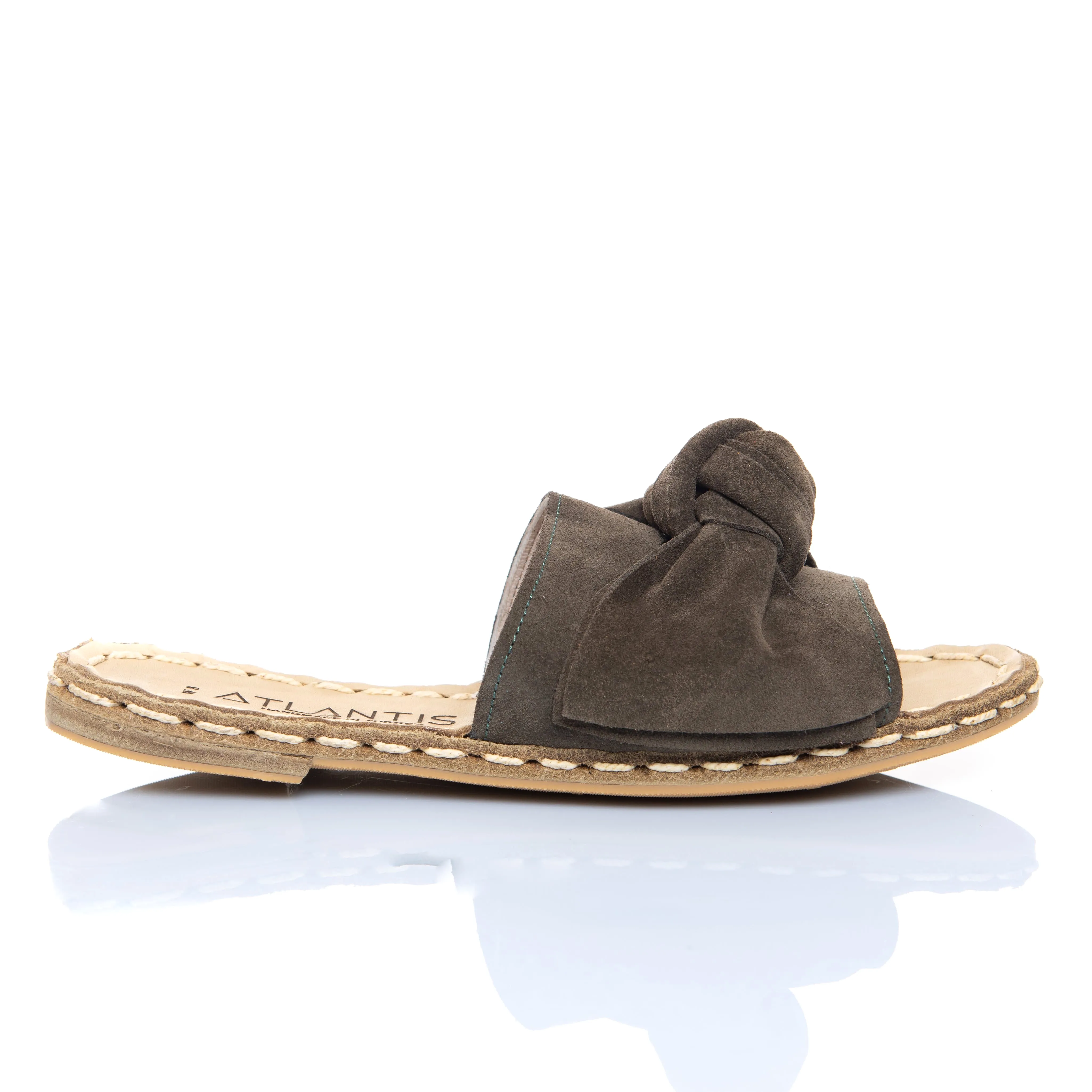 Brown Bows Leather Sandals