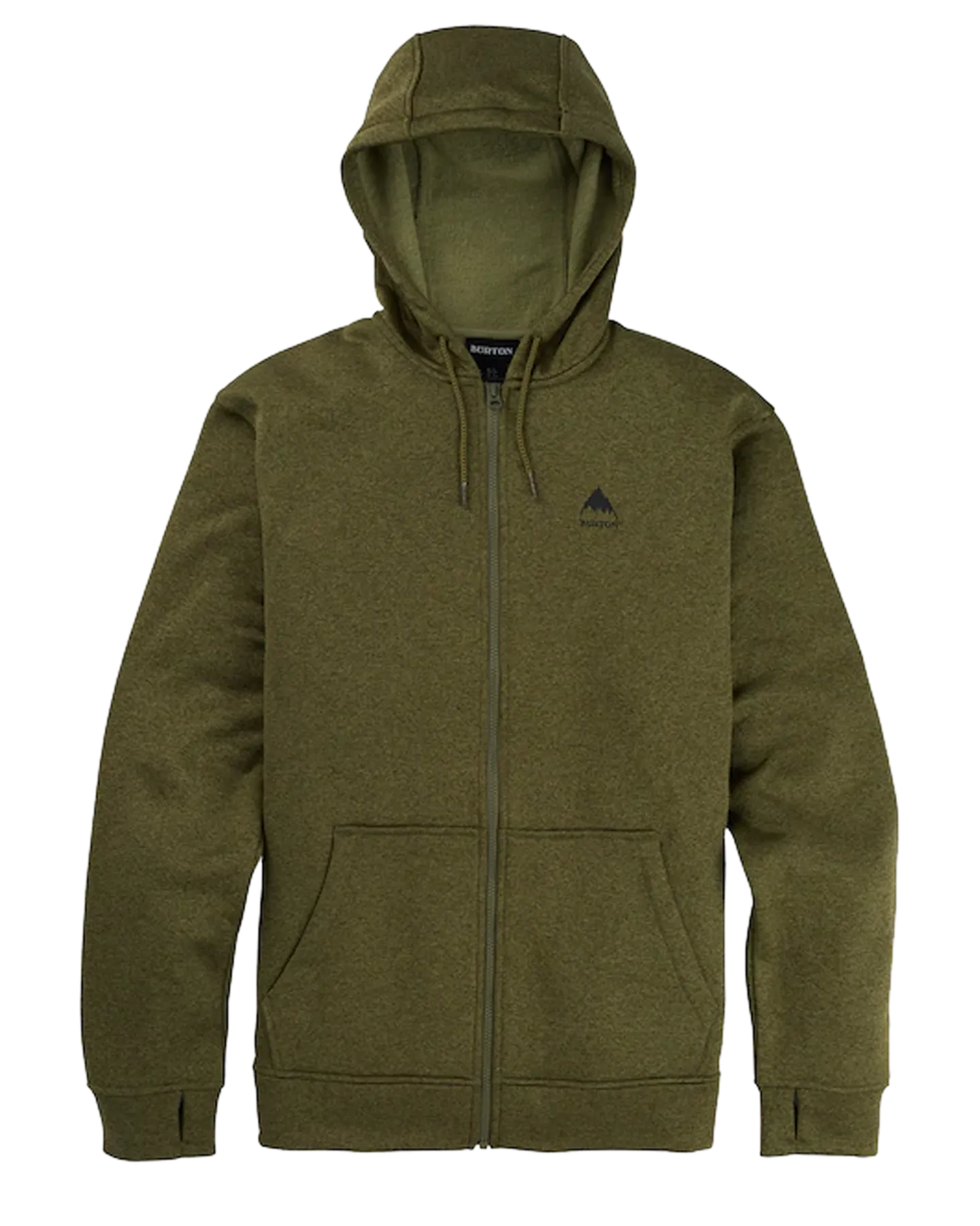 Burton Men's Burton Oak Full-Zip Hoodie - Martini Olive Heather