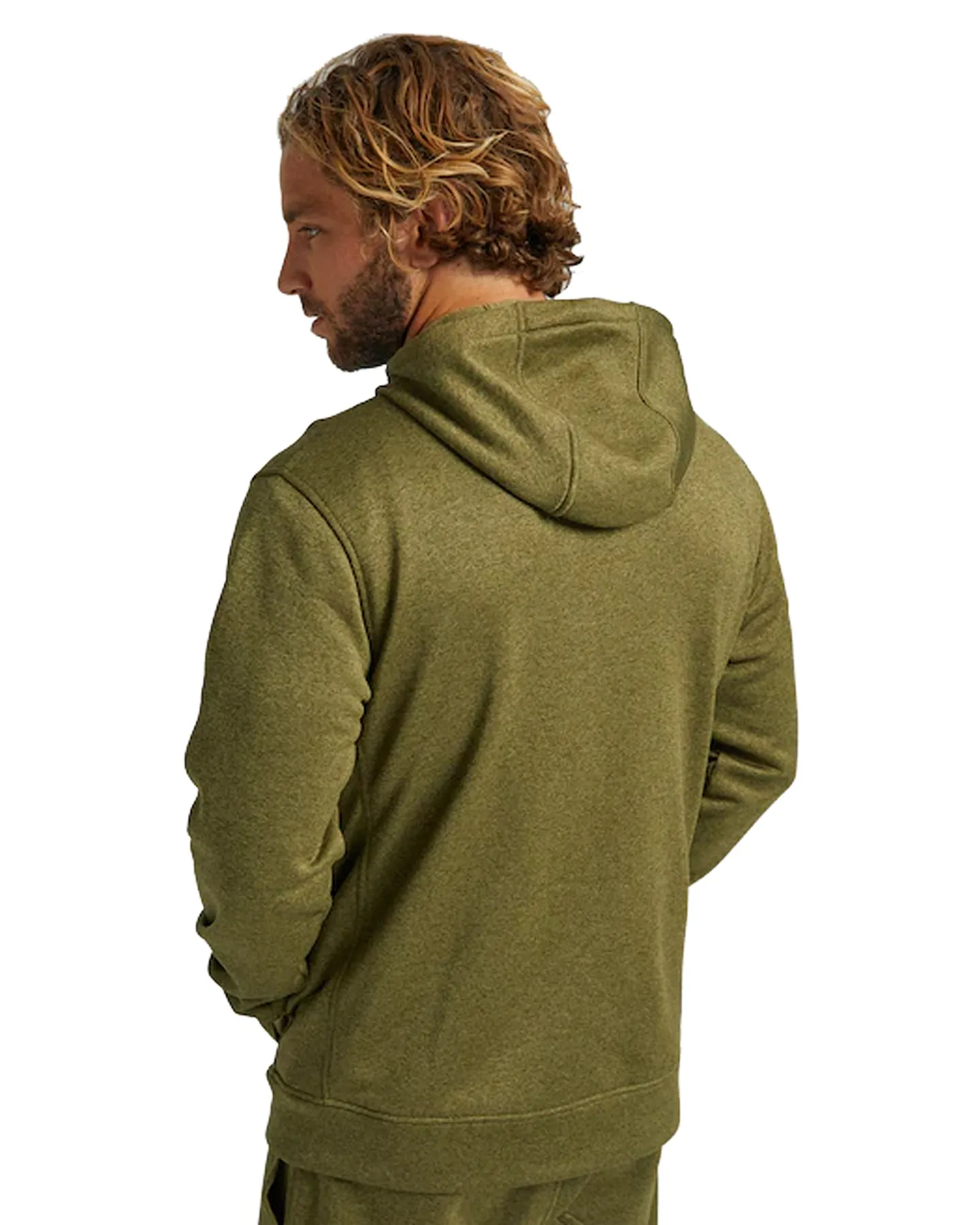 Burton Men's Burton Oak Full-Zip Hoodie - Martini Olive Heather