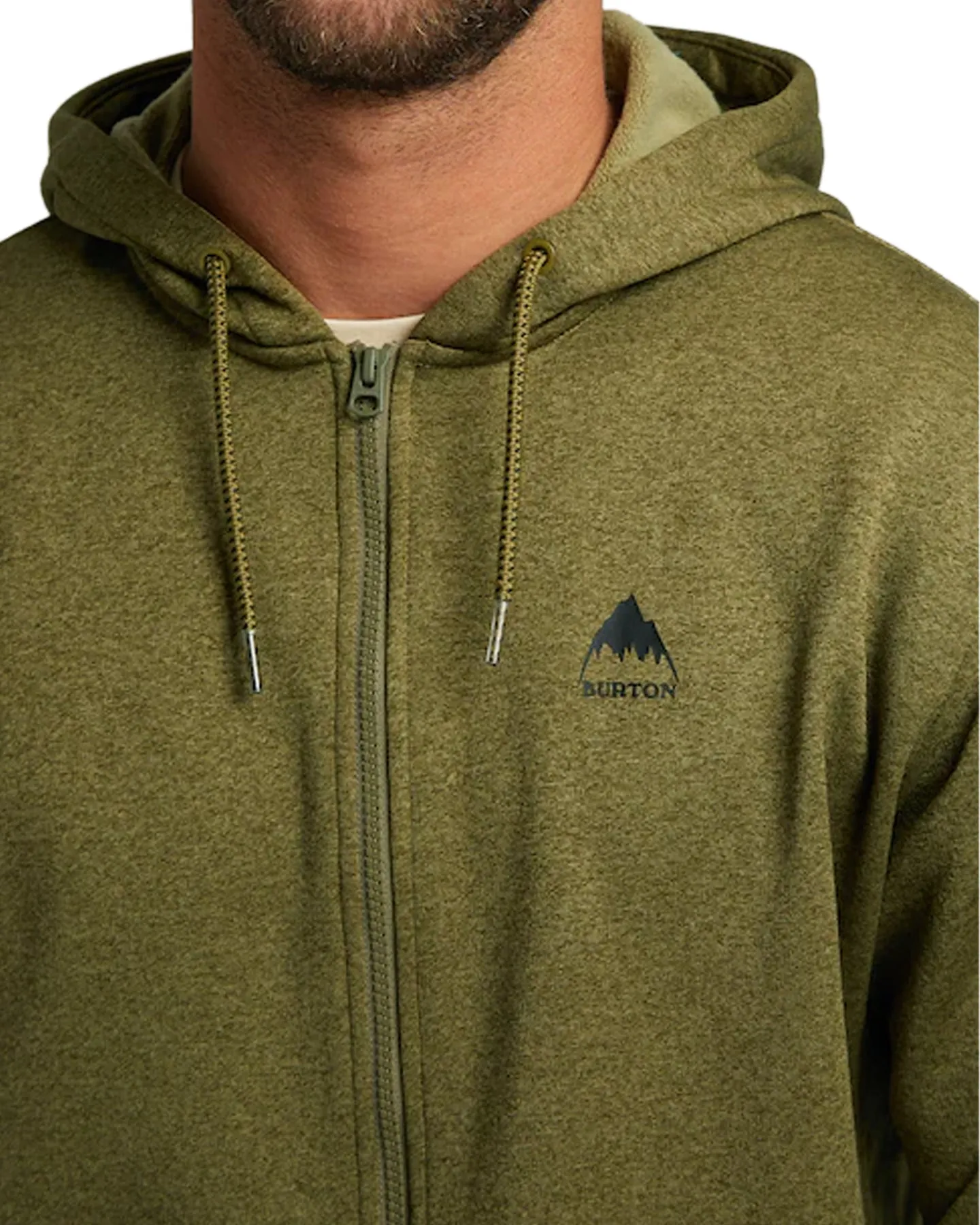 Burton Men's Burton Oak Full-Zip Hoodie - Martini Olive Heather