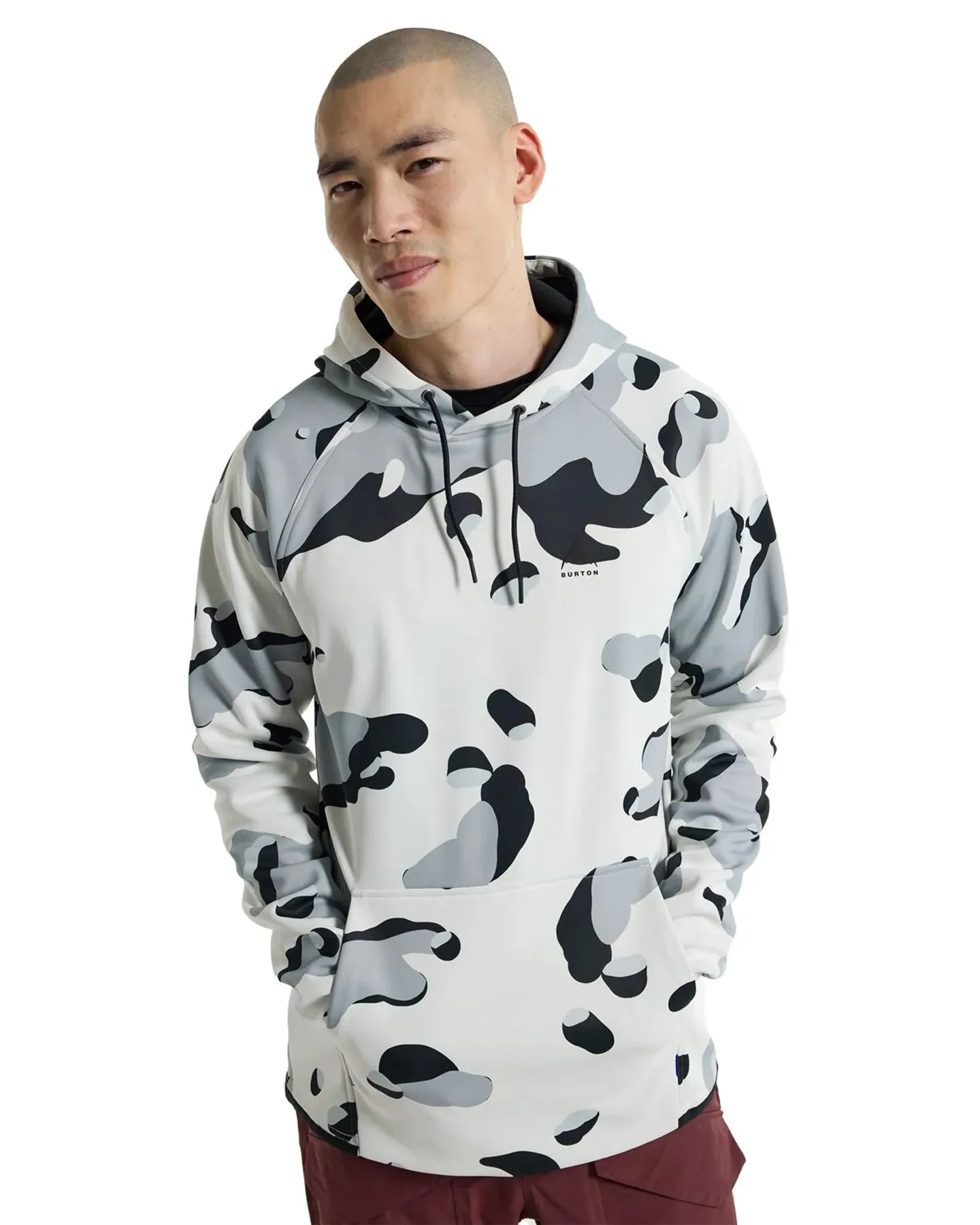 Burton Men's Crown Weatherproof Pullover Fleece - Stout White Cookie Camo