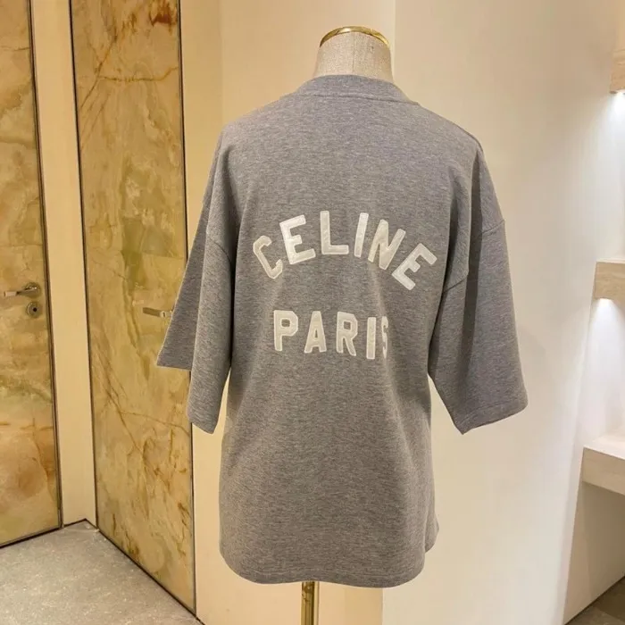 CELINE  |loose celine paris sweatshirt in cotton and cashmere