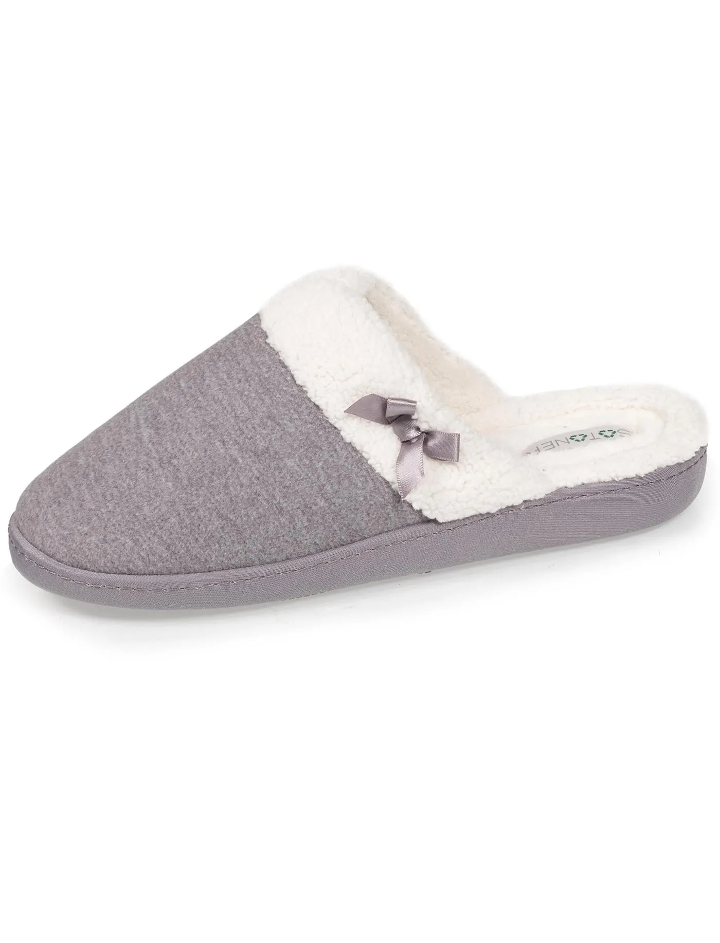 Chaussons mules recyclées Femme Gris