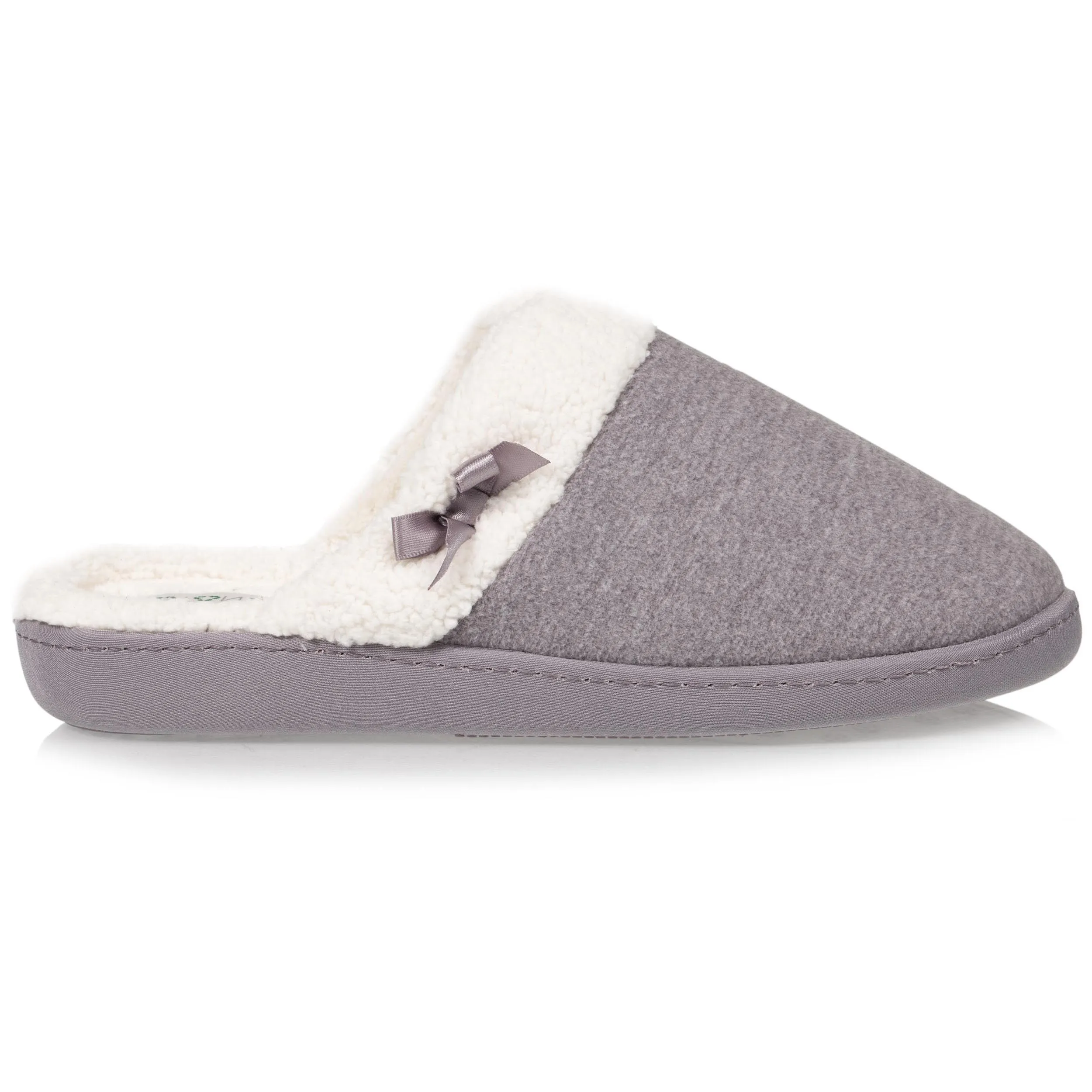 Chaussons mules recyclées Femme Gris