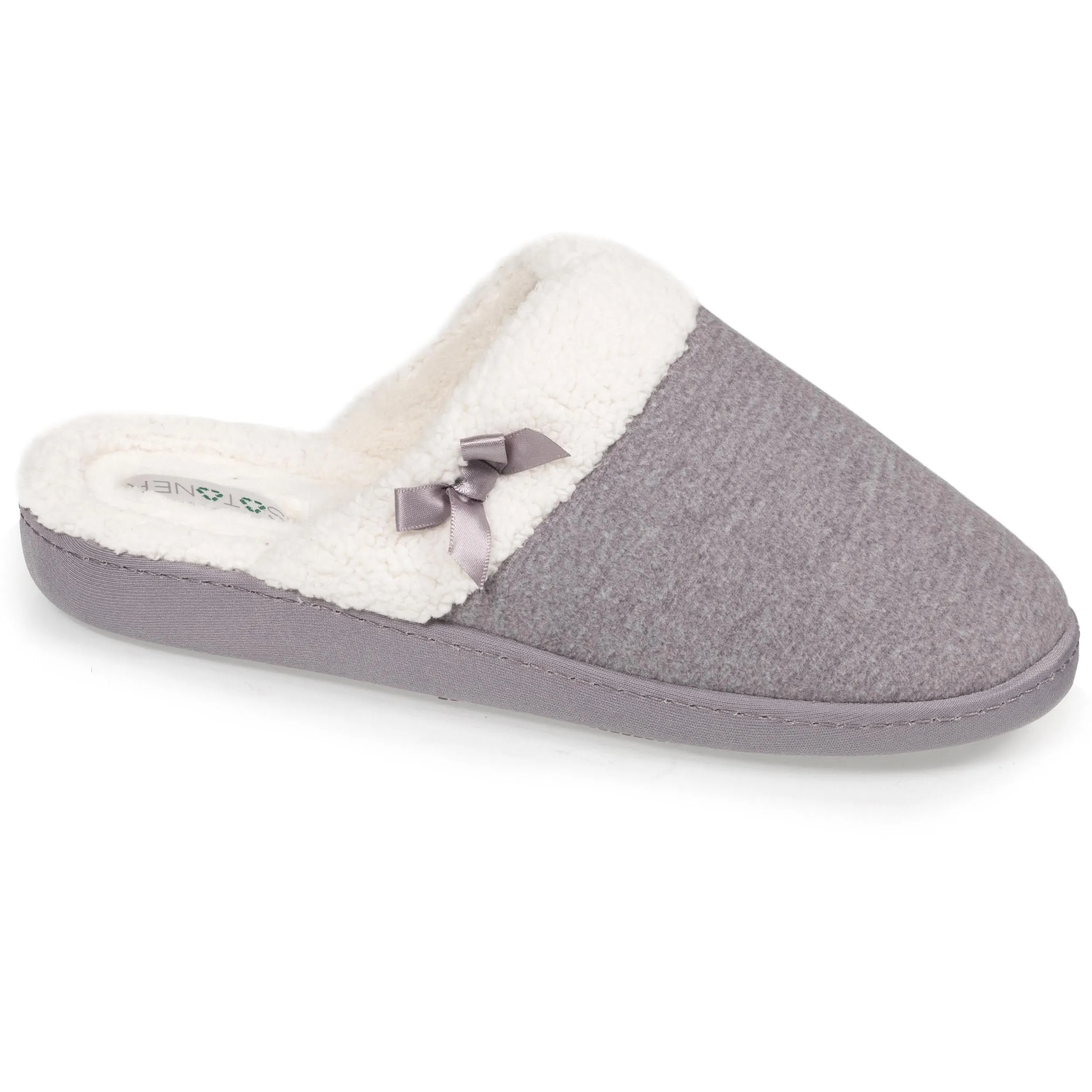 Chaussons mules recyclées Femme Gris