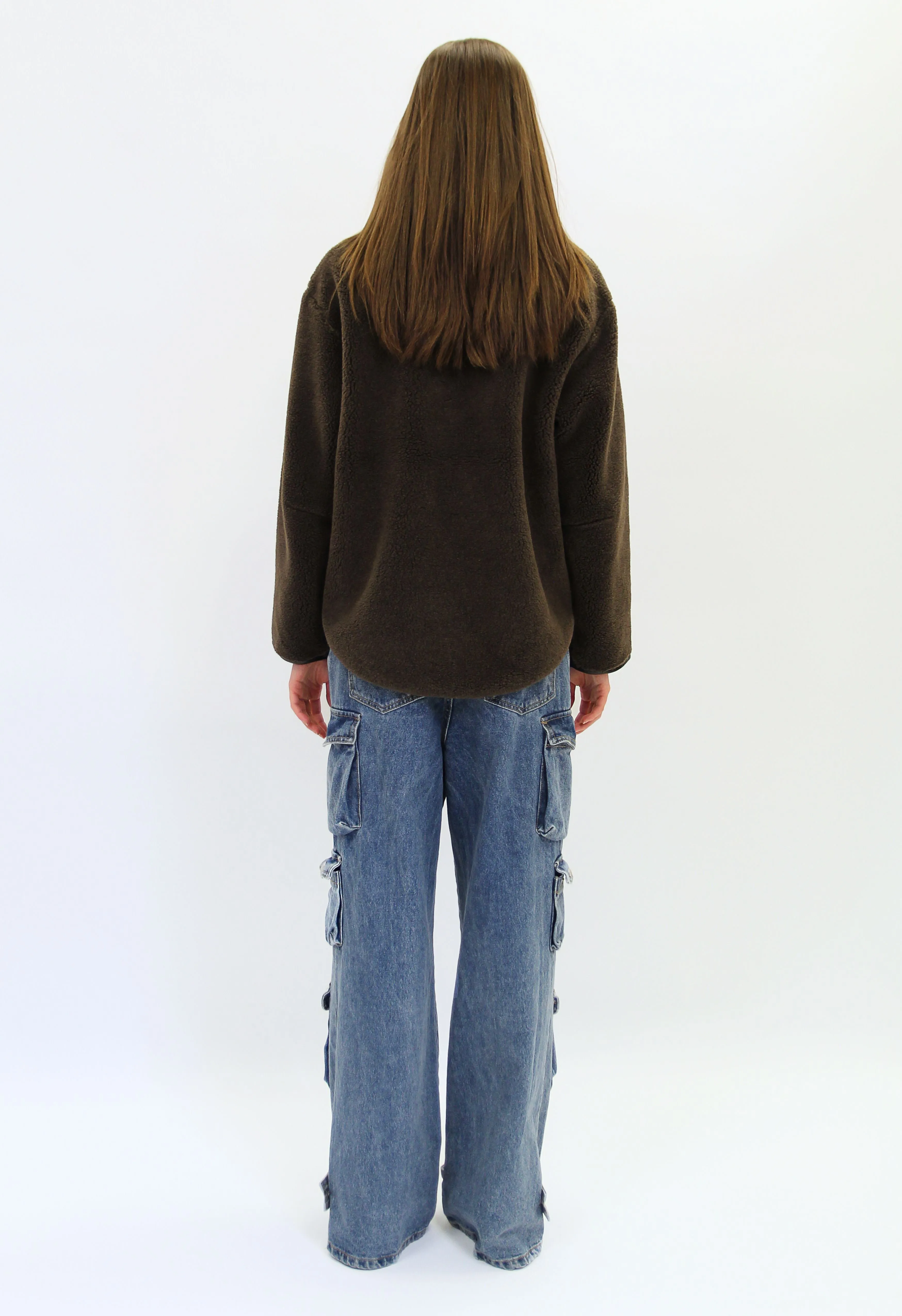 Chocolate Fleece Pullover