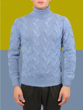 DAL 1926 5-ply cashmere braided turtleneck 