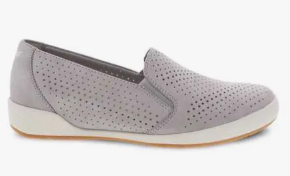 Dansko Womens Odina Cement Nubuck Slip-on