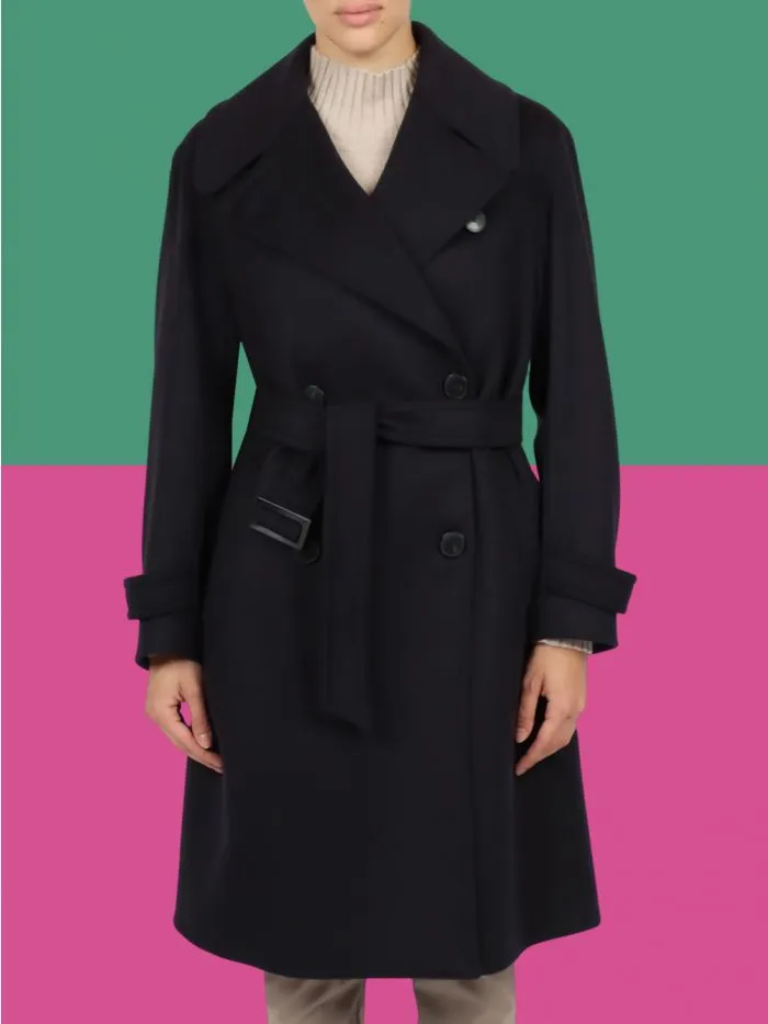 Davide Cenci Wool Trench Coat 