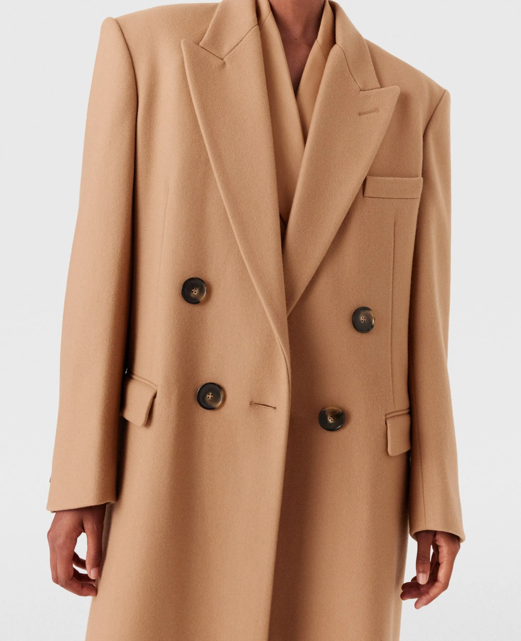 Double Breasted Longline Coat