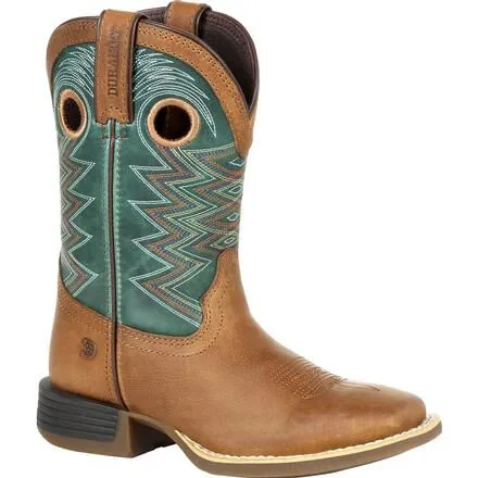 Durango Lil' Rebel Pro Big Kid's Teal Western Boot