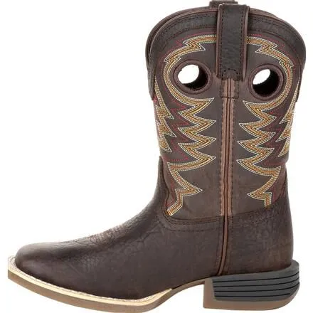 Durango® Lil' Rebel Pro™ Big Kid's Brown Western Boot