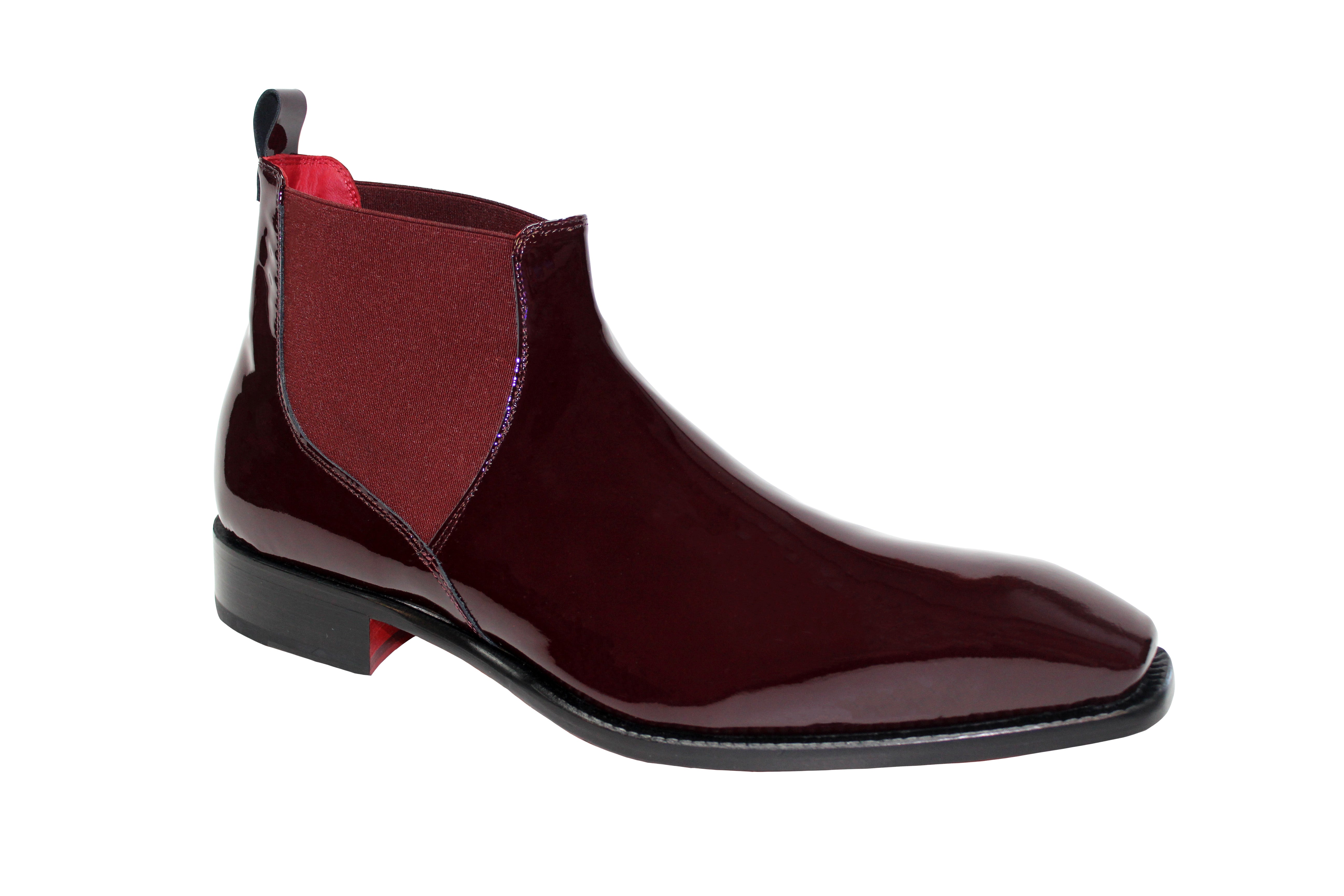 Emilio Franco Leonardo Burgundy Ankle Boot