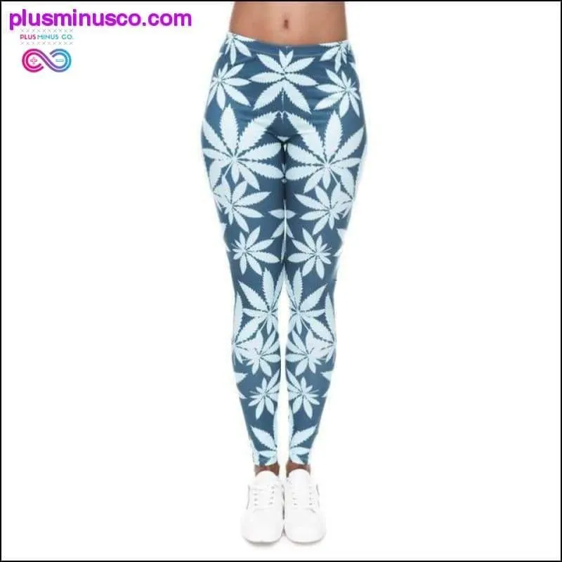 Fashion High Waisted Slim Women's Trouser Leggings with Mint