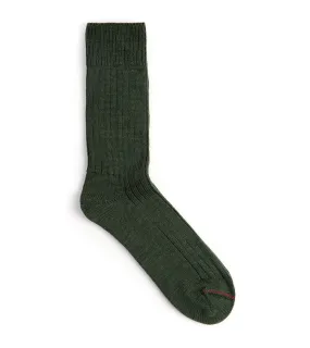 Freight Wool Socks: Green