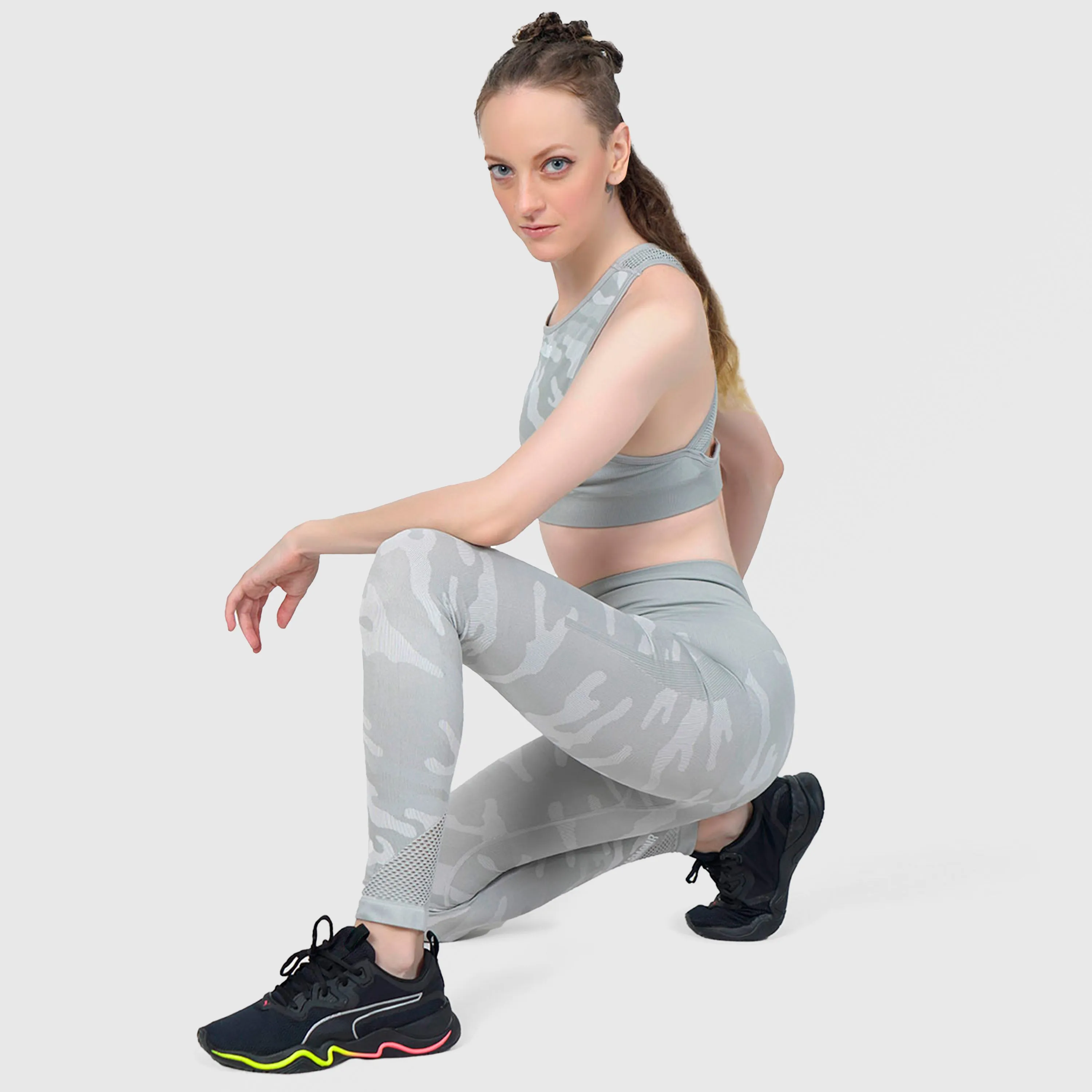 G2 Camo Seamless Leggings (Grey Shade)