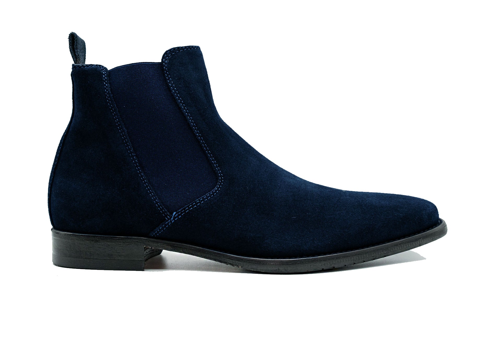 GIOVACCHINI Milano Blue Suede Chelsea Boot