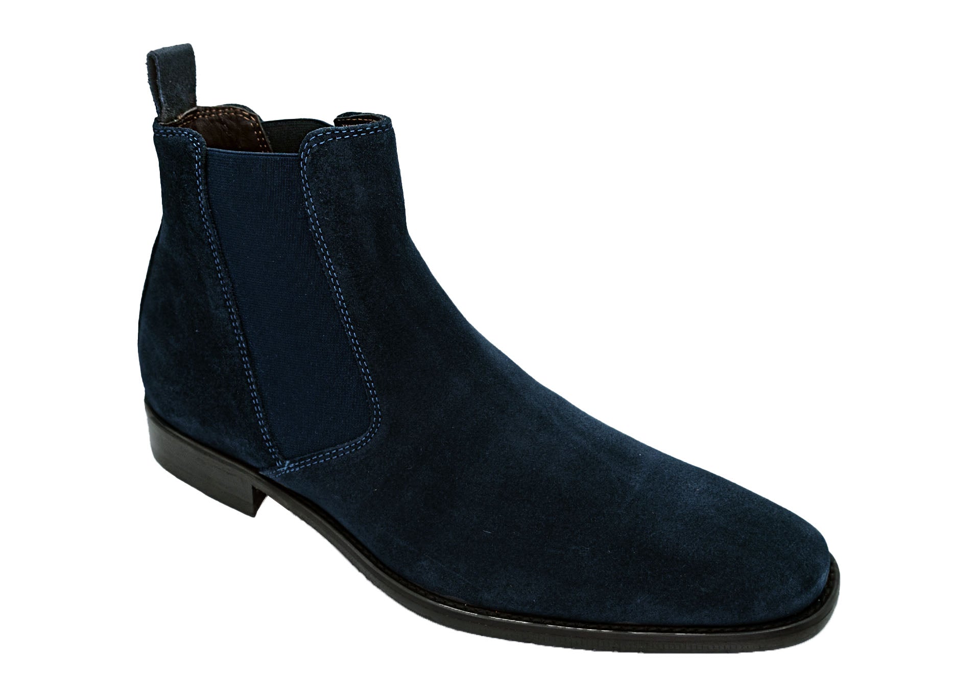 GIOVACCHINI Milano Blue Suede Chelsea Boot