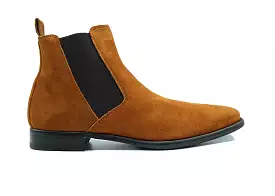 GIOVACCHINI Milano Cognac Suede Chelsea Boot