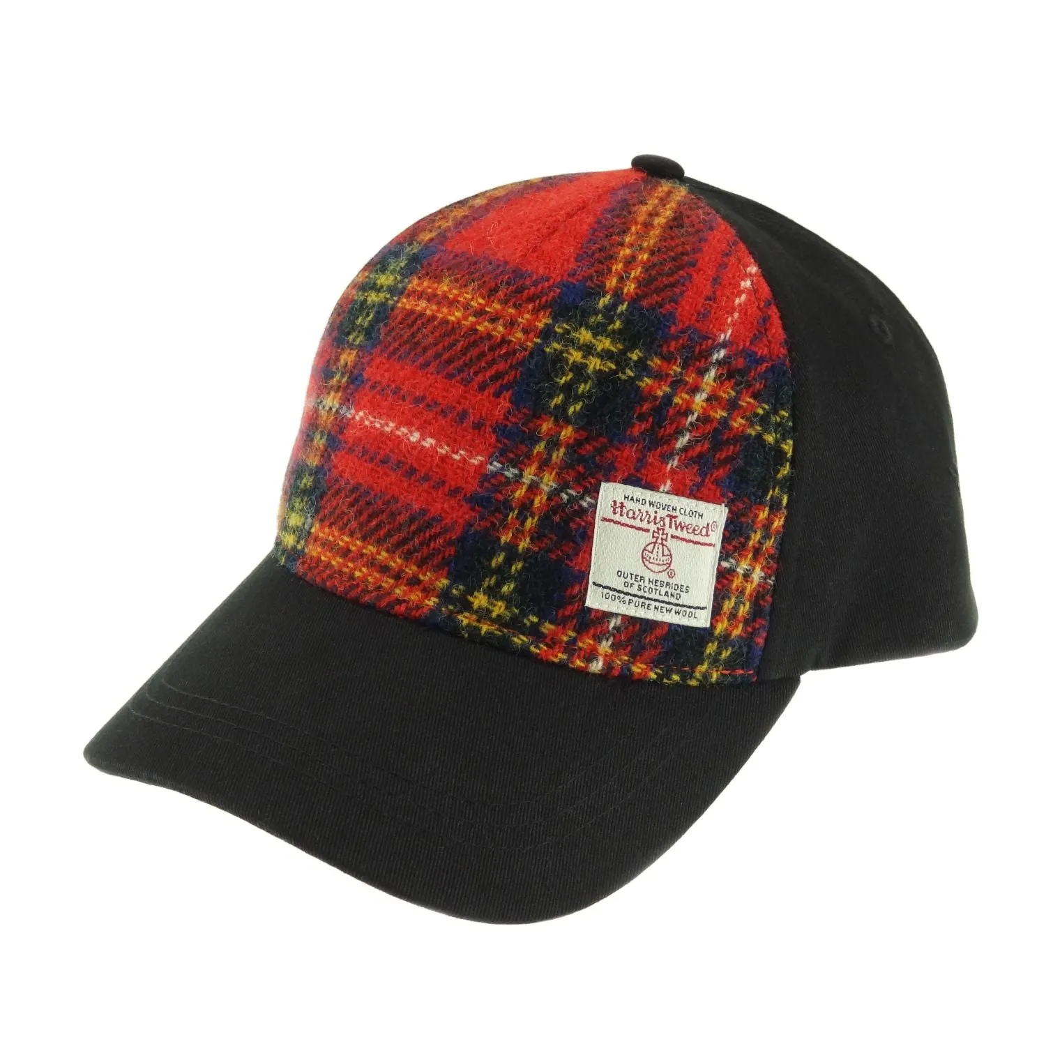 Glen Appin Baseball Cap with Harris Tweed